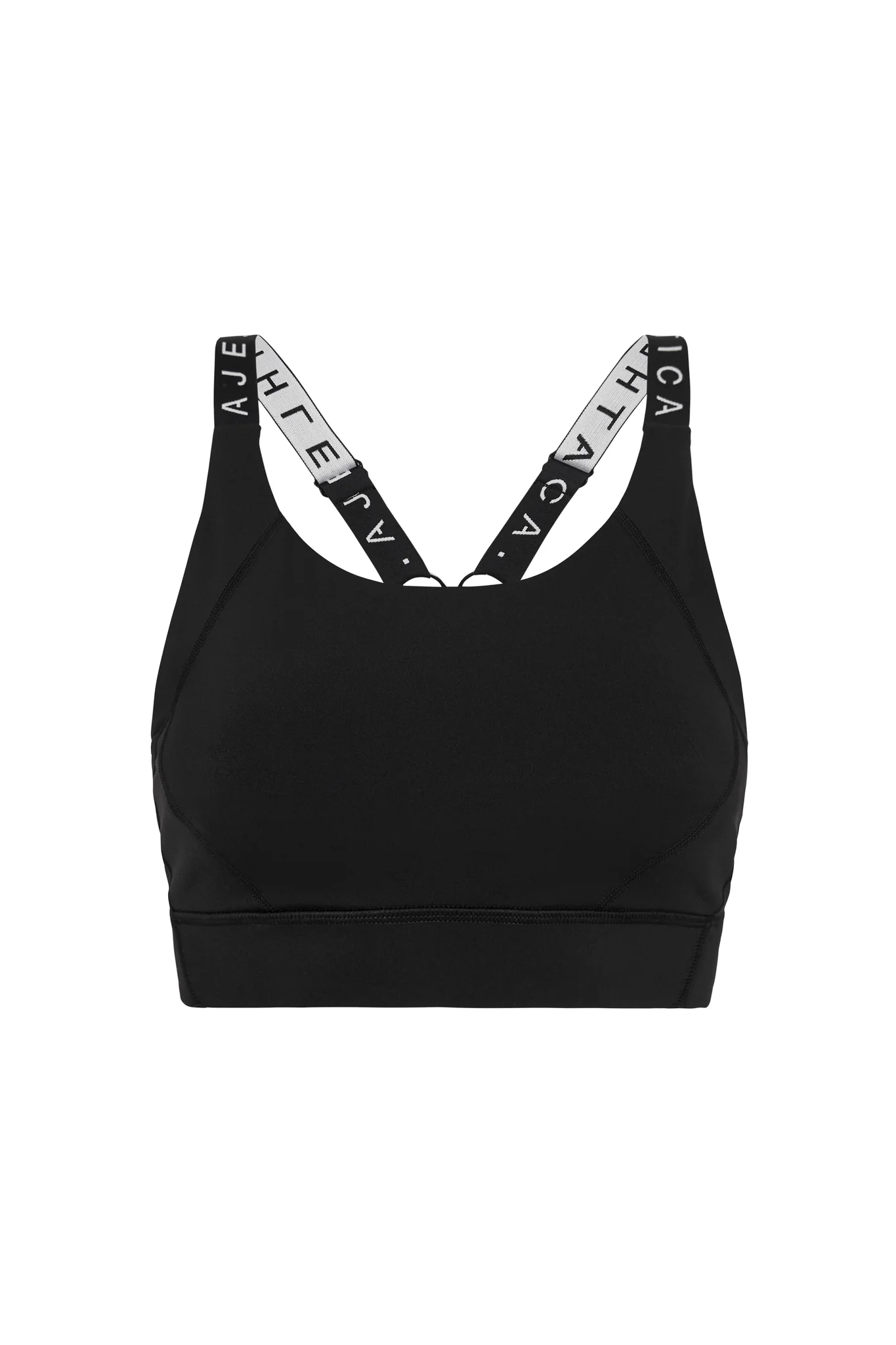 Adjustable Strap Logo Tape Sports Bra 321