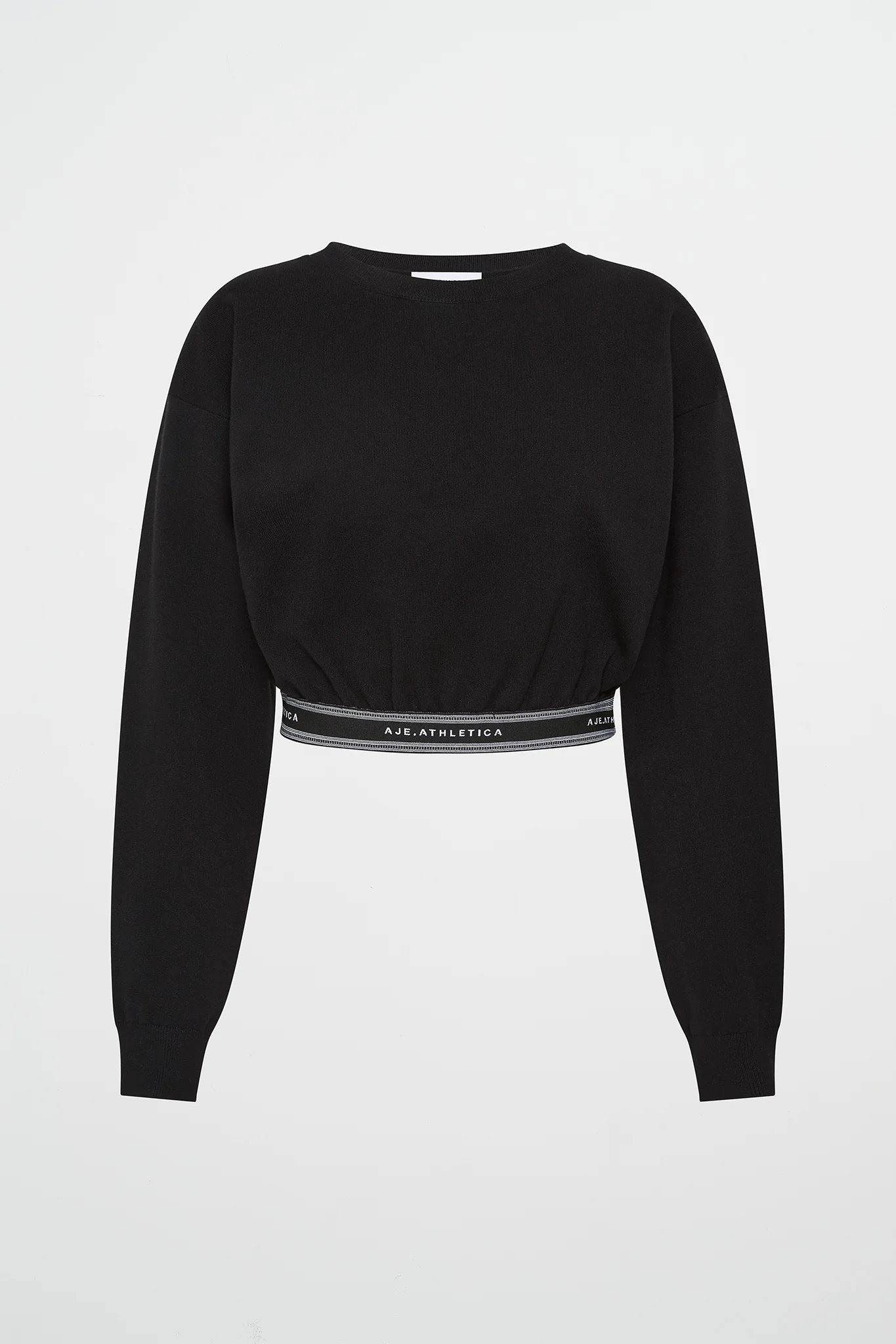 Cropped Elastic Logo Crew