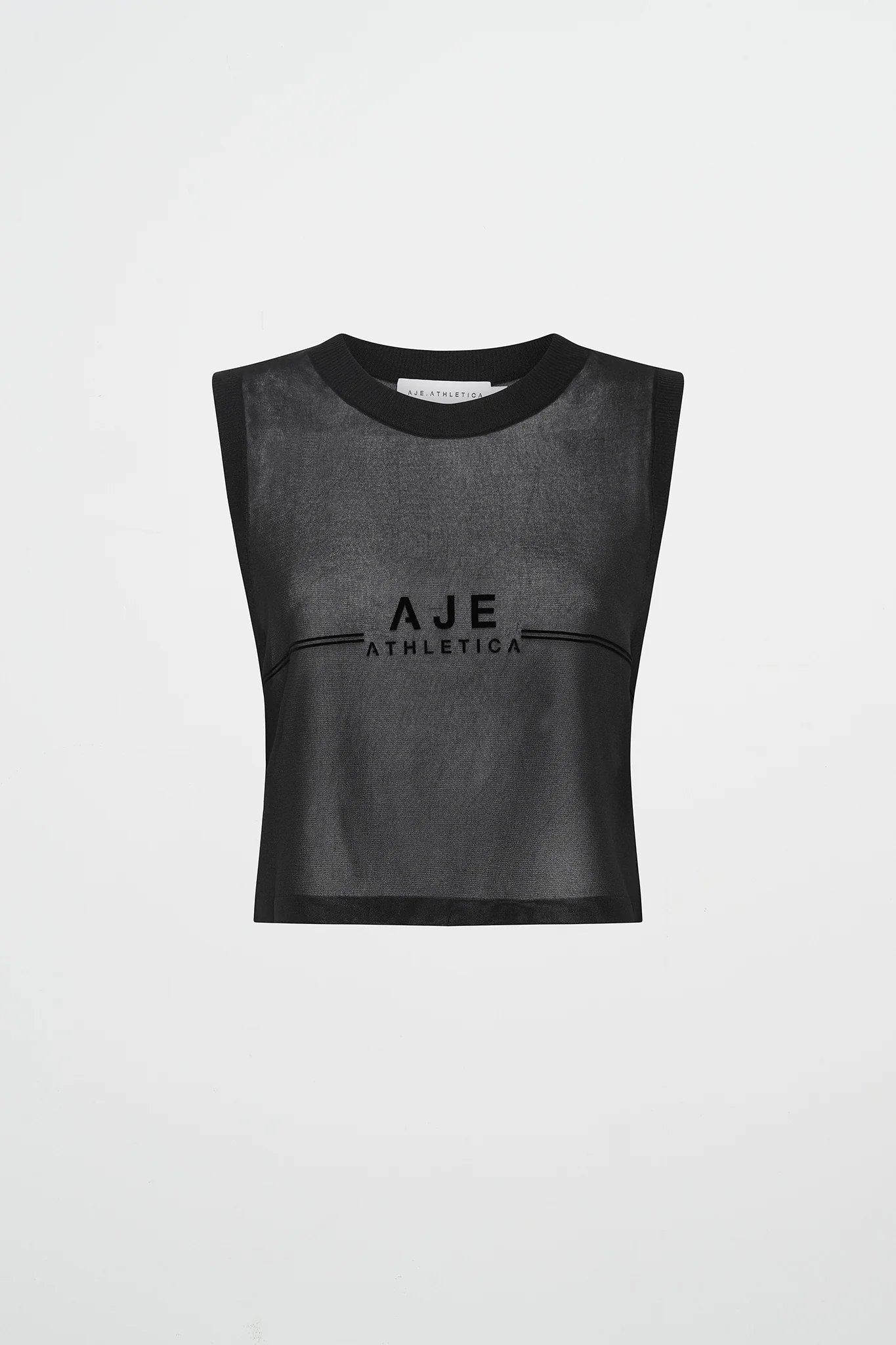 Flocked Logo Knit Tank 150