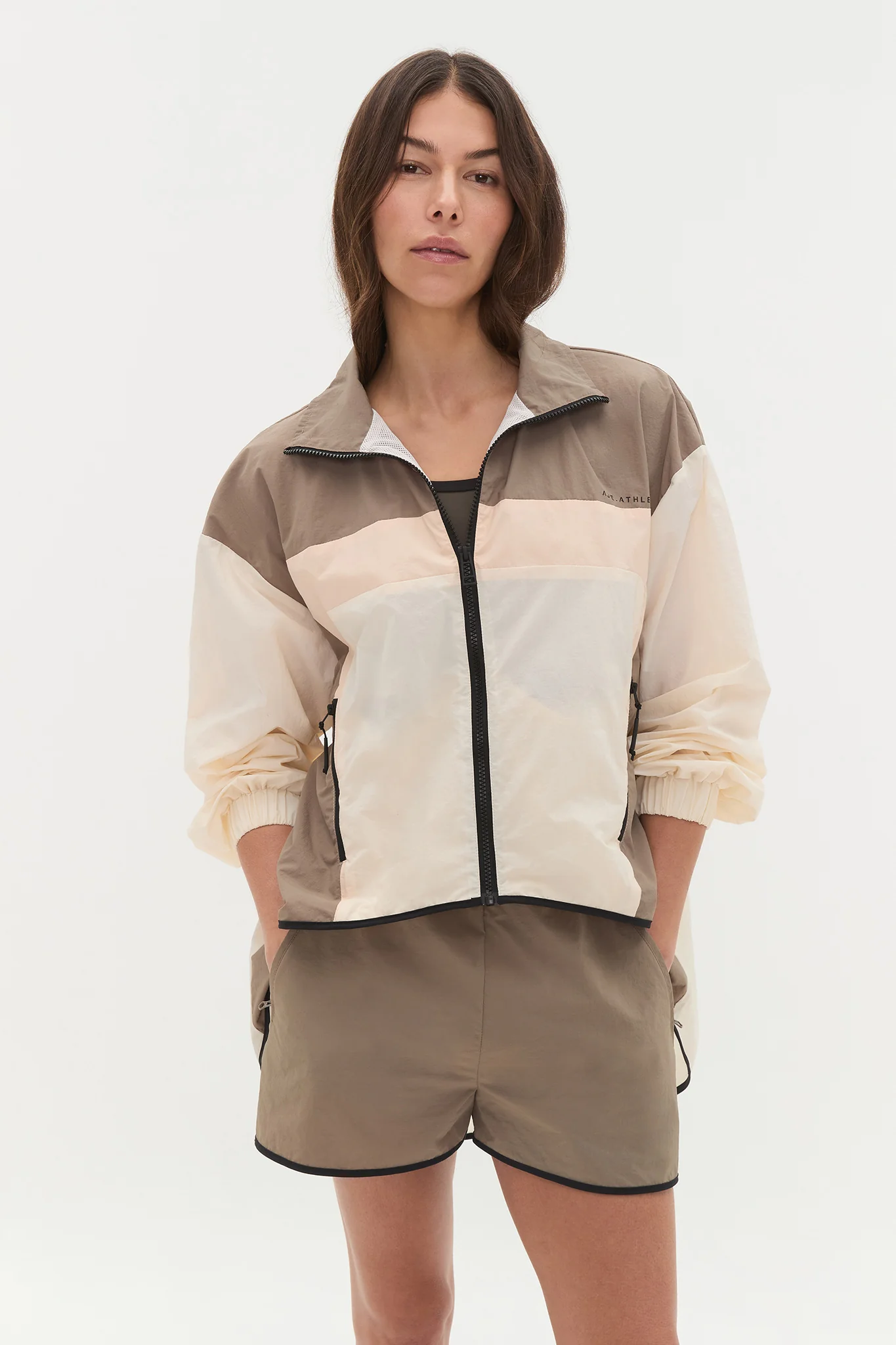 Colourblock Spray Jacket 784