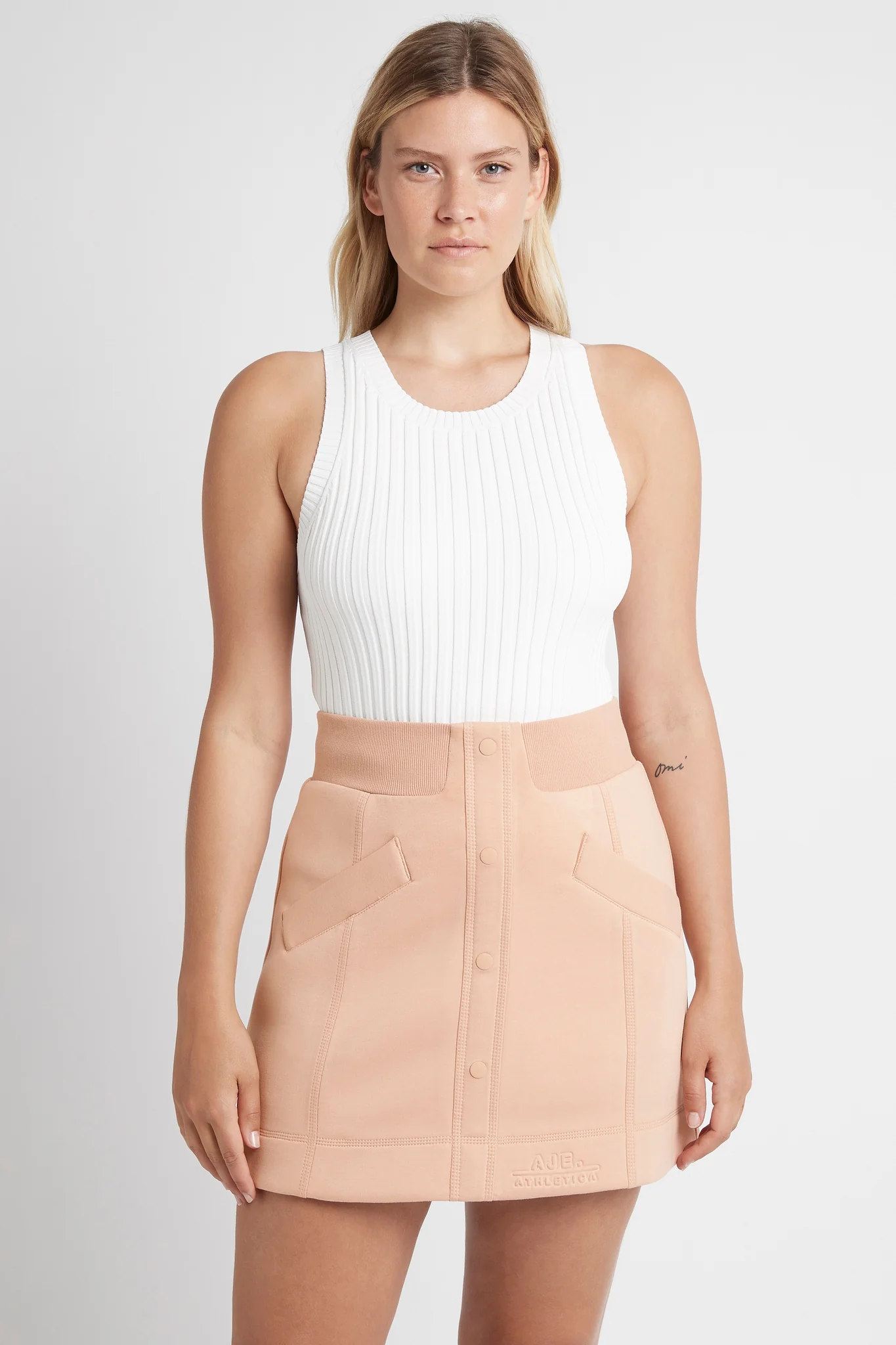Classic Spacer Knit Mini Skirt 609