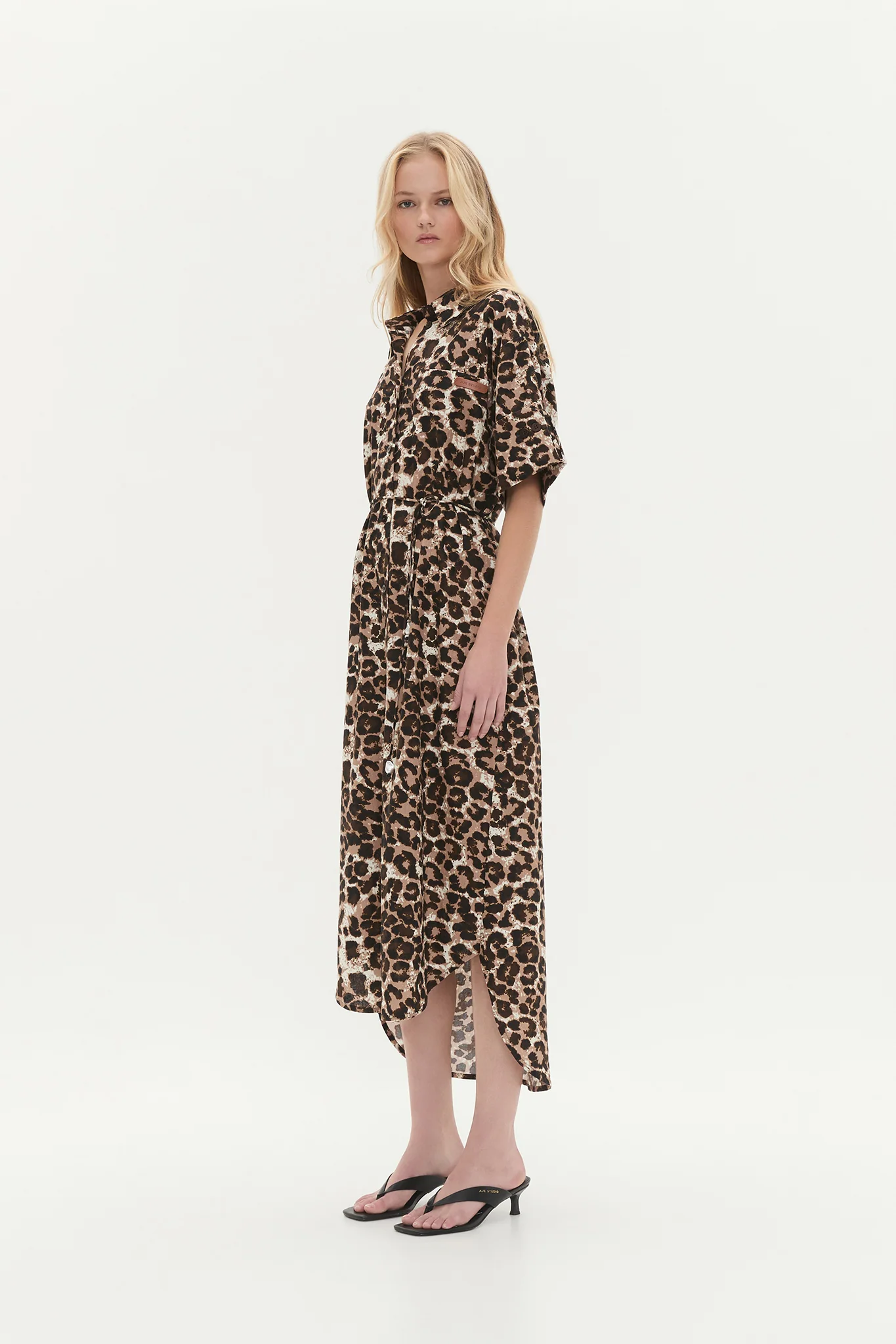 Callie Midi Shirt Dress