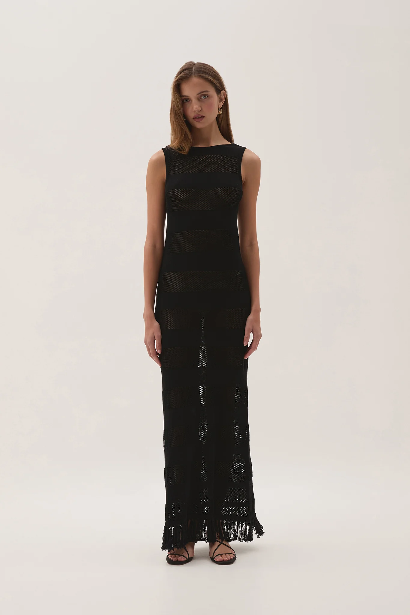 Bather Open Knit Midi Dress