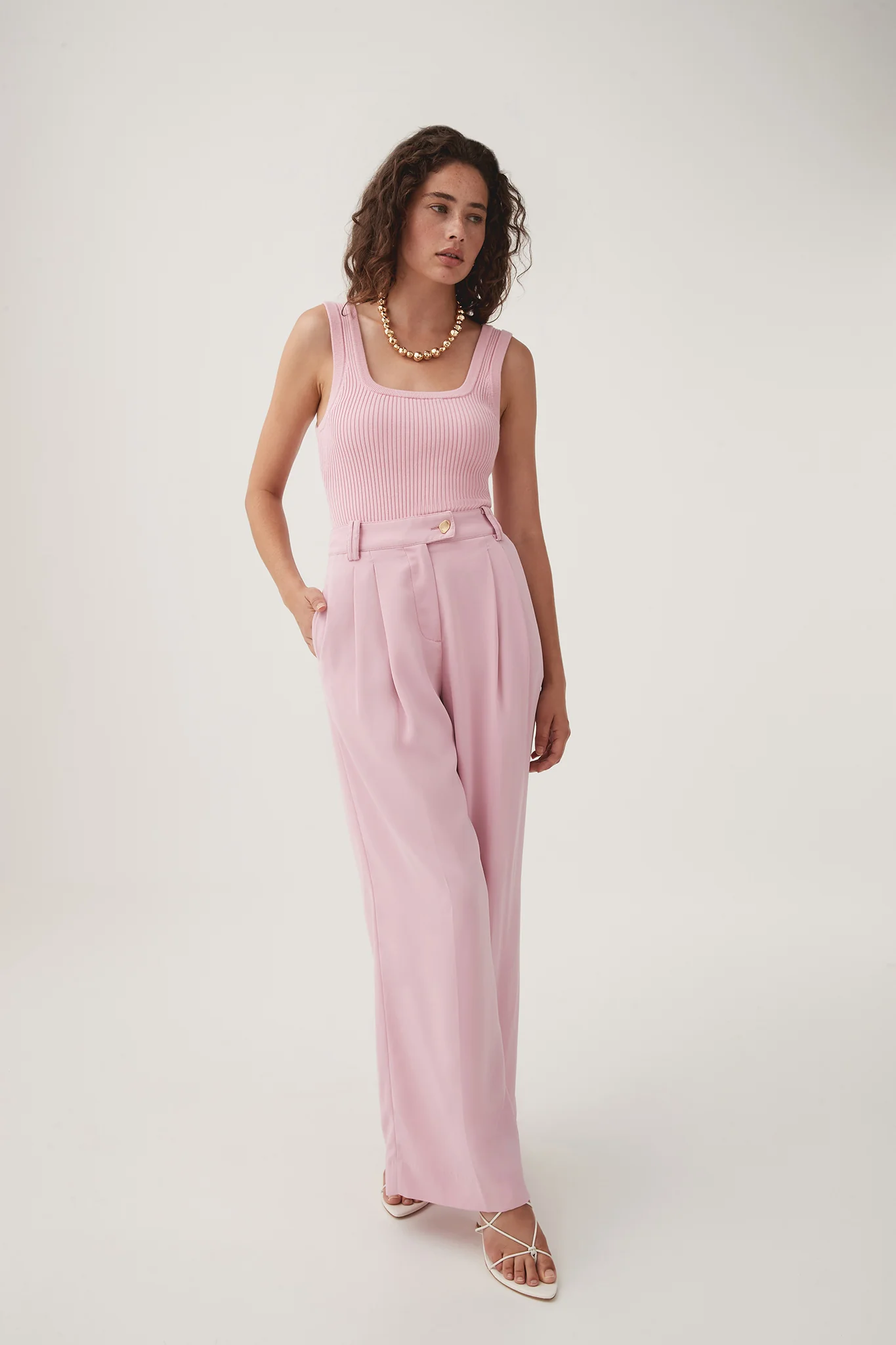 Bronte Scoop Neck Rib Tank