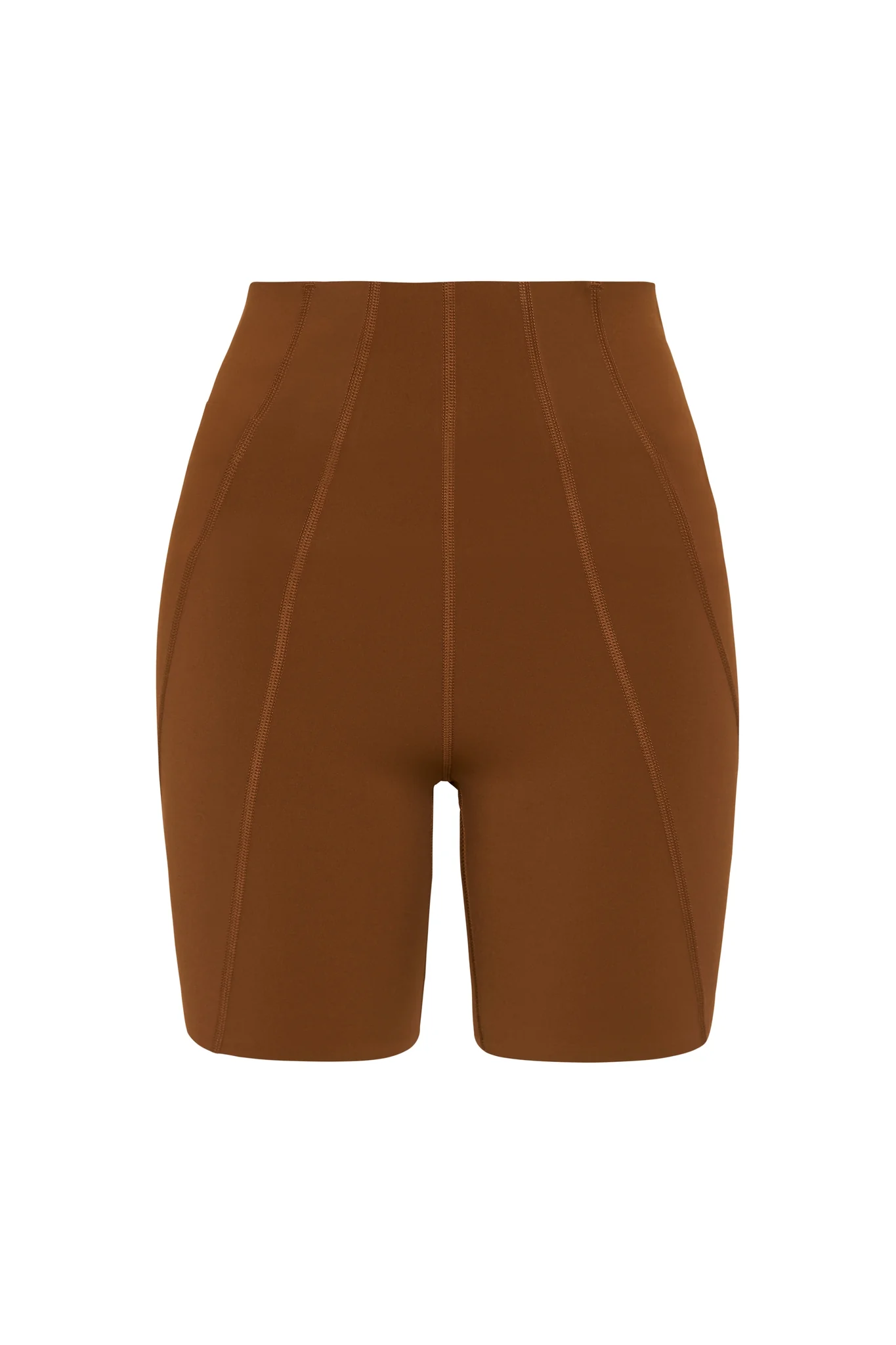 High Rise Mid Length Embossed Bike Short 615