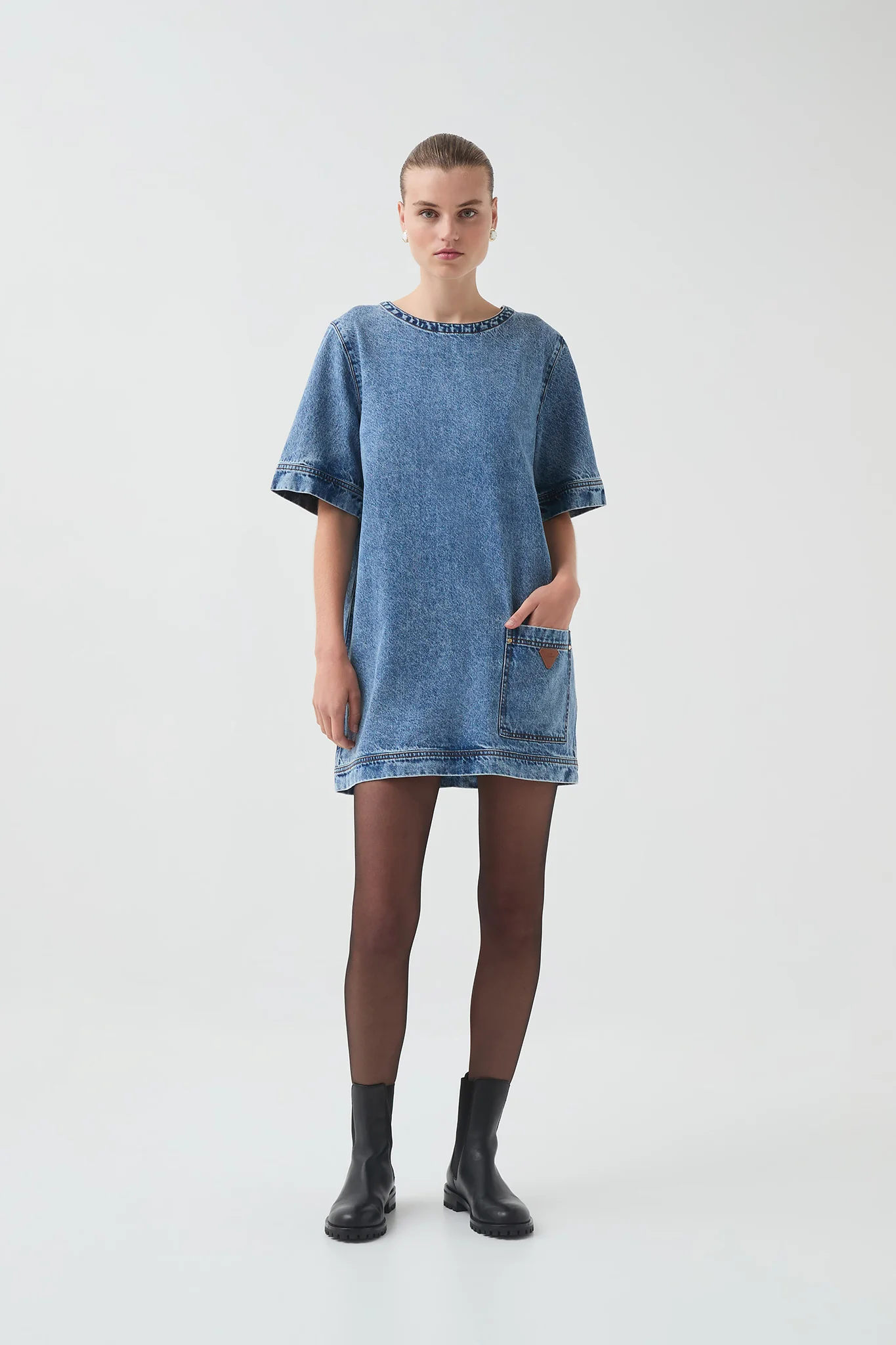 Blues Denim Tee Dress