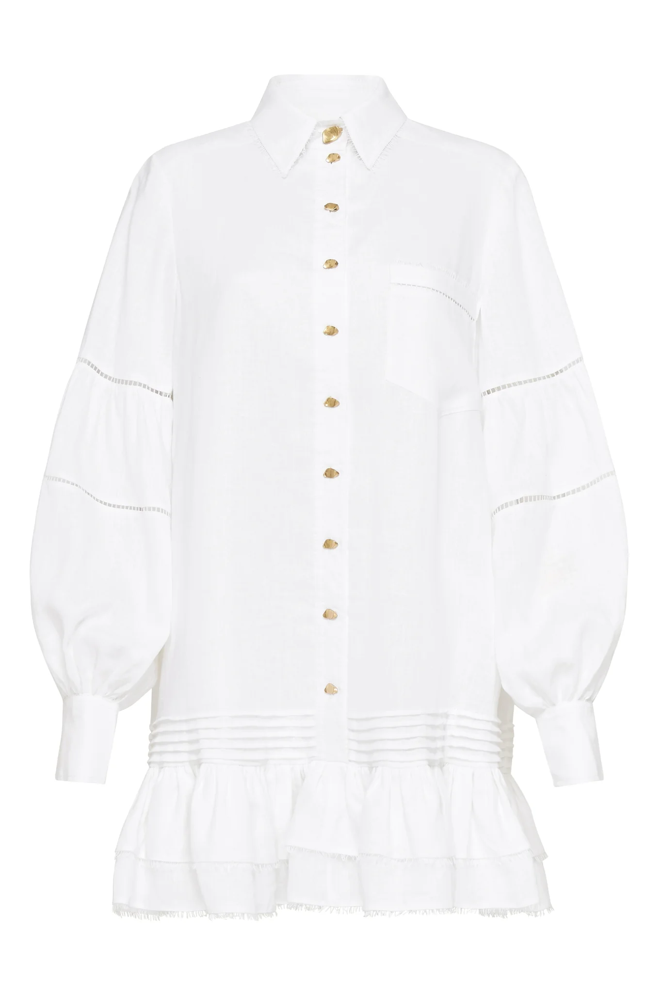 Lotus Shirt Mini Dress