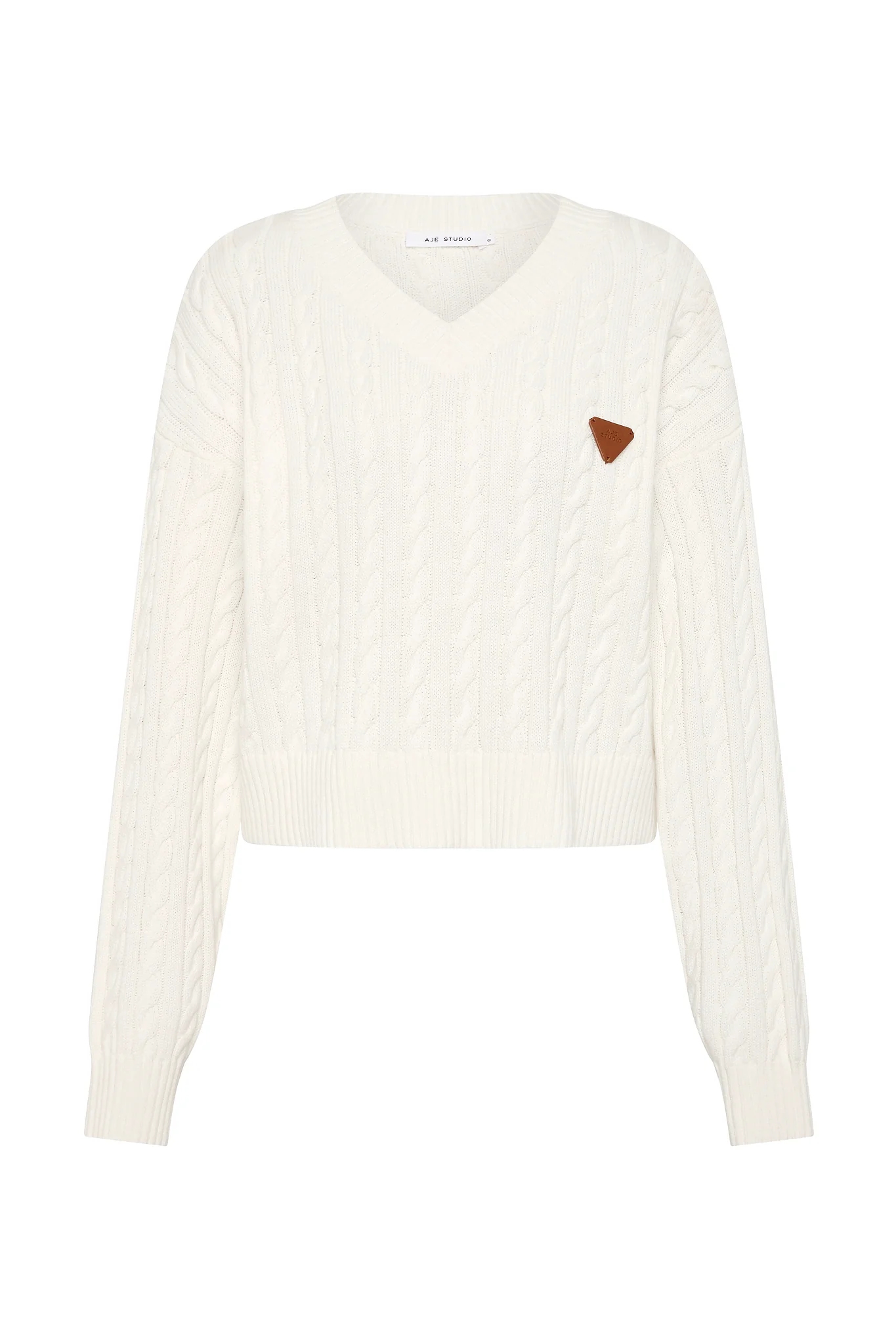 Naia Cropped Cable Knit