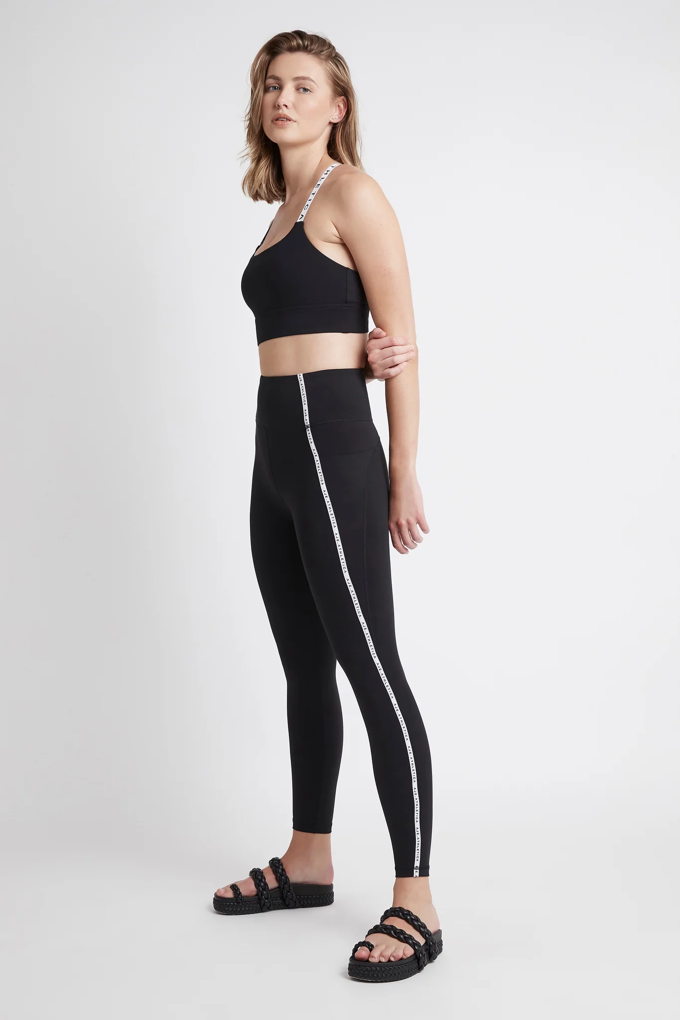 Contrast Logo Full Length Legging 203