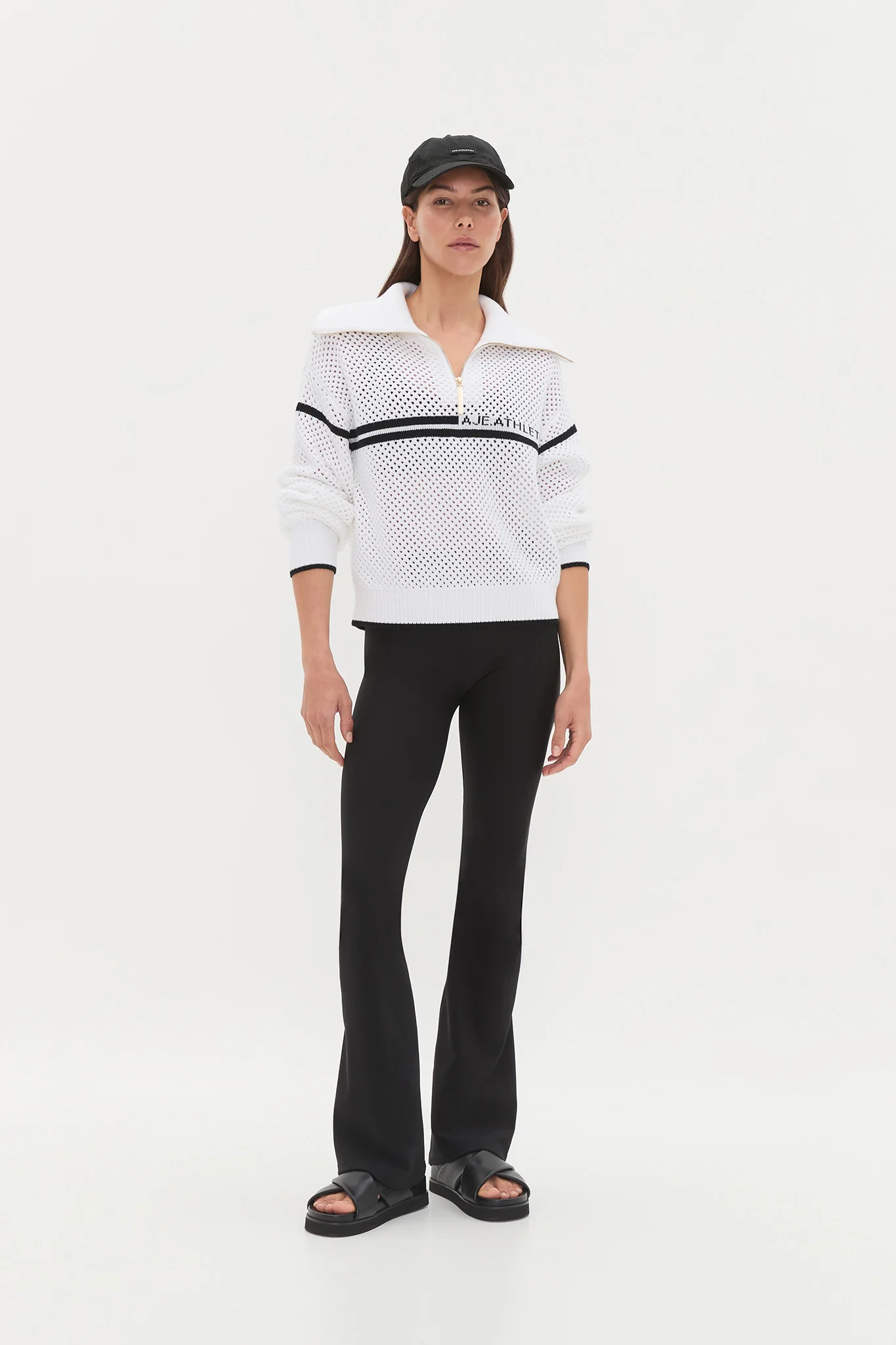 Contrast Zip Knit Jumper 414