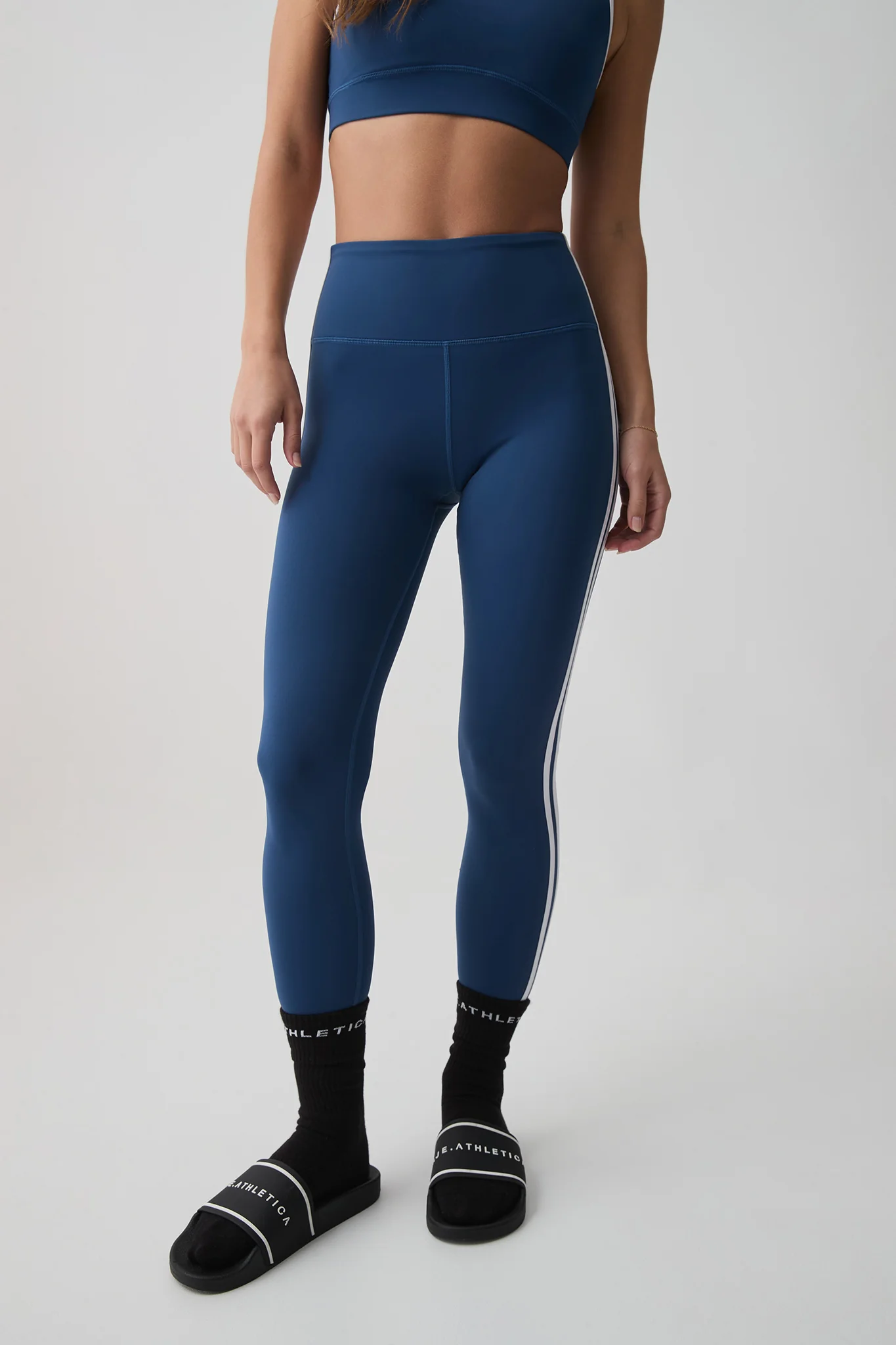 Contrast Piped Ankle Length Legging 203