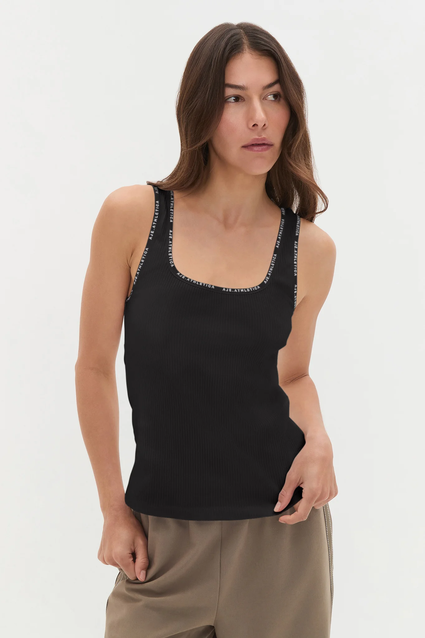 Square Neck Logo Tank 136