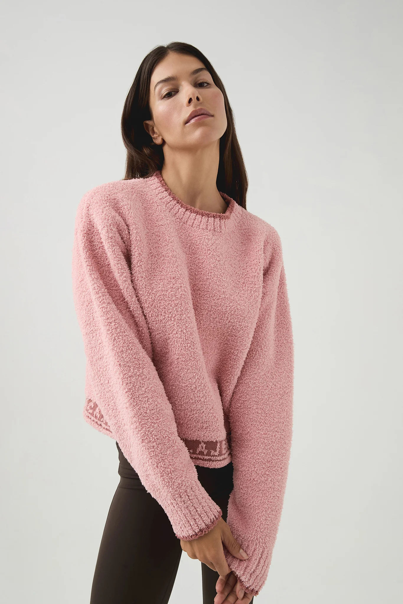 Textured Logo Knit Jumper 410