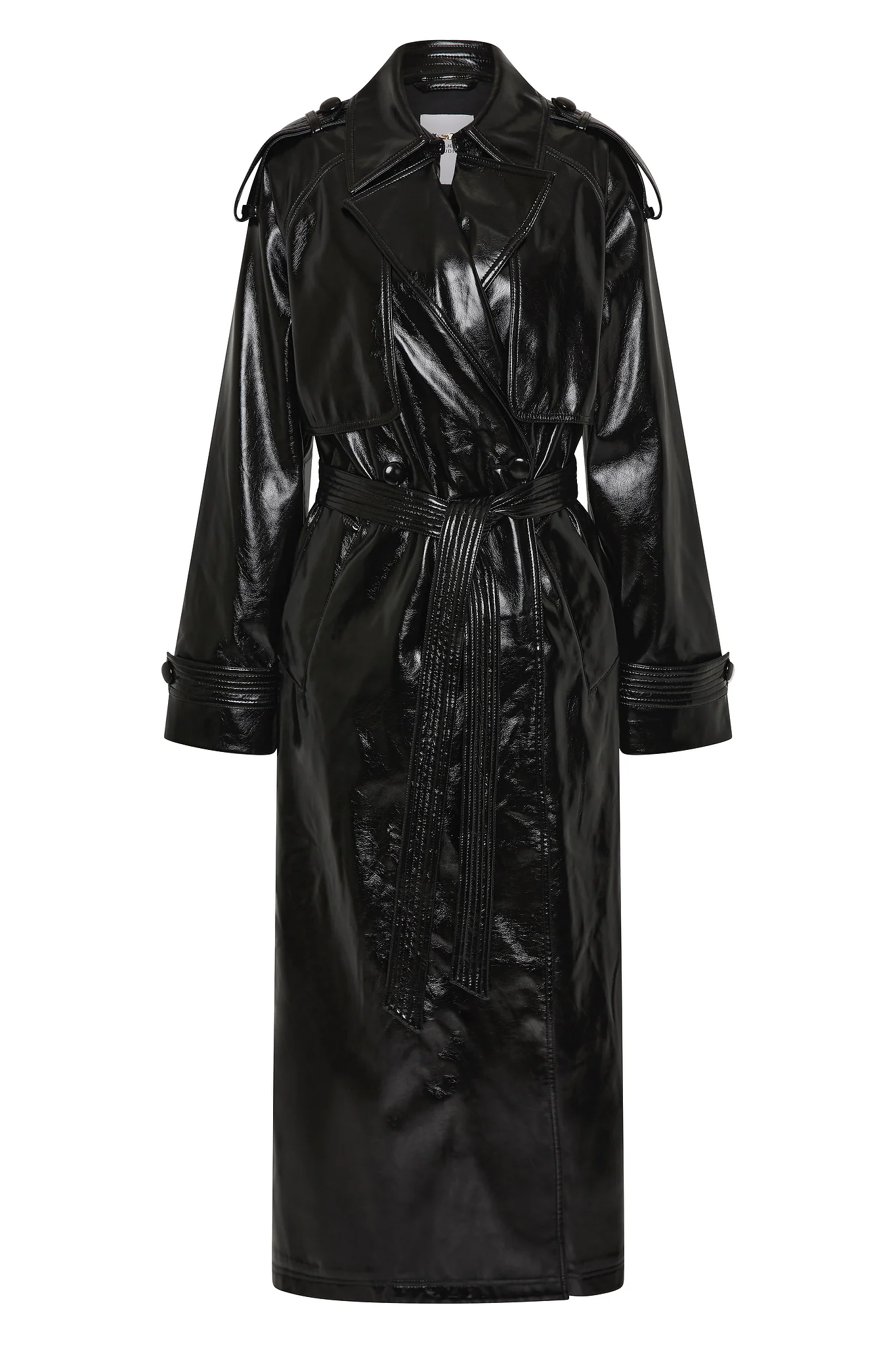 Raven Vegan Leather Trench
