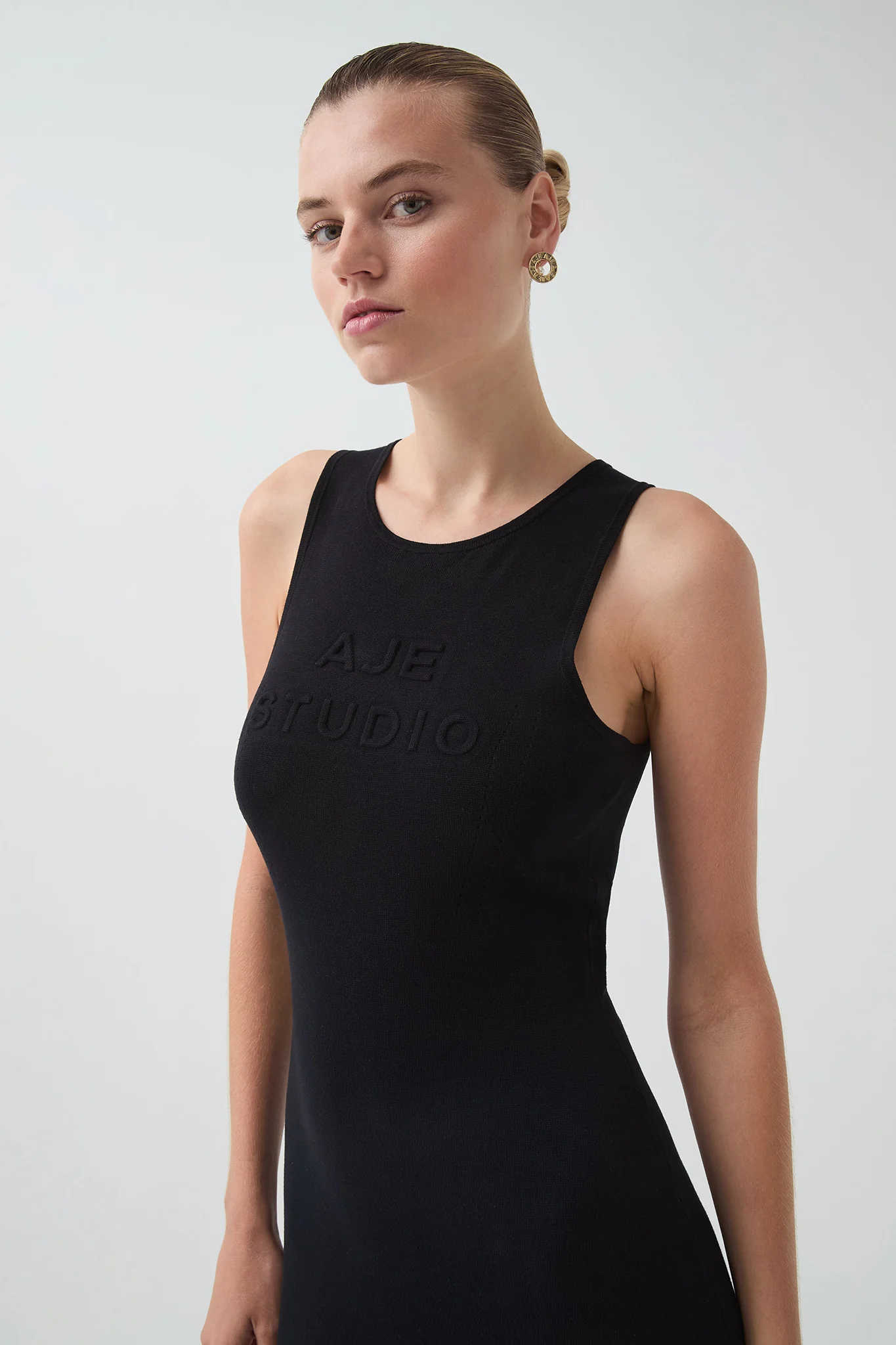 Core Knit Logo Maxi Dress