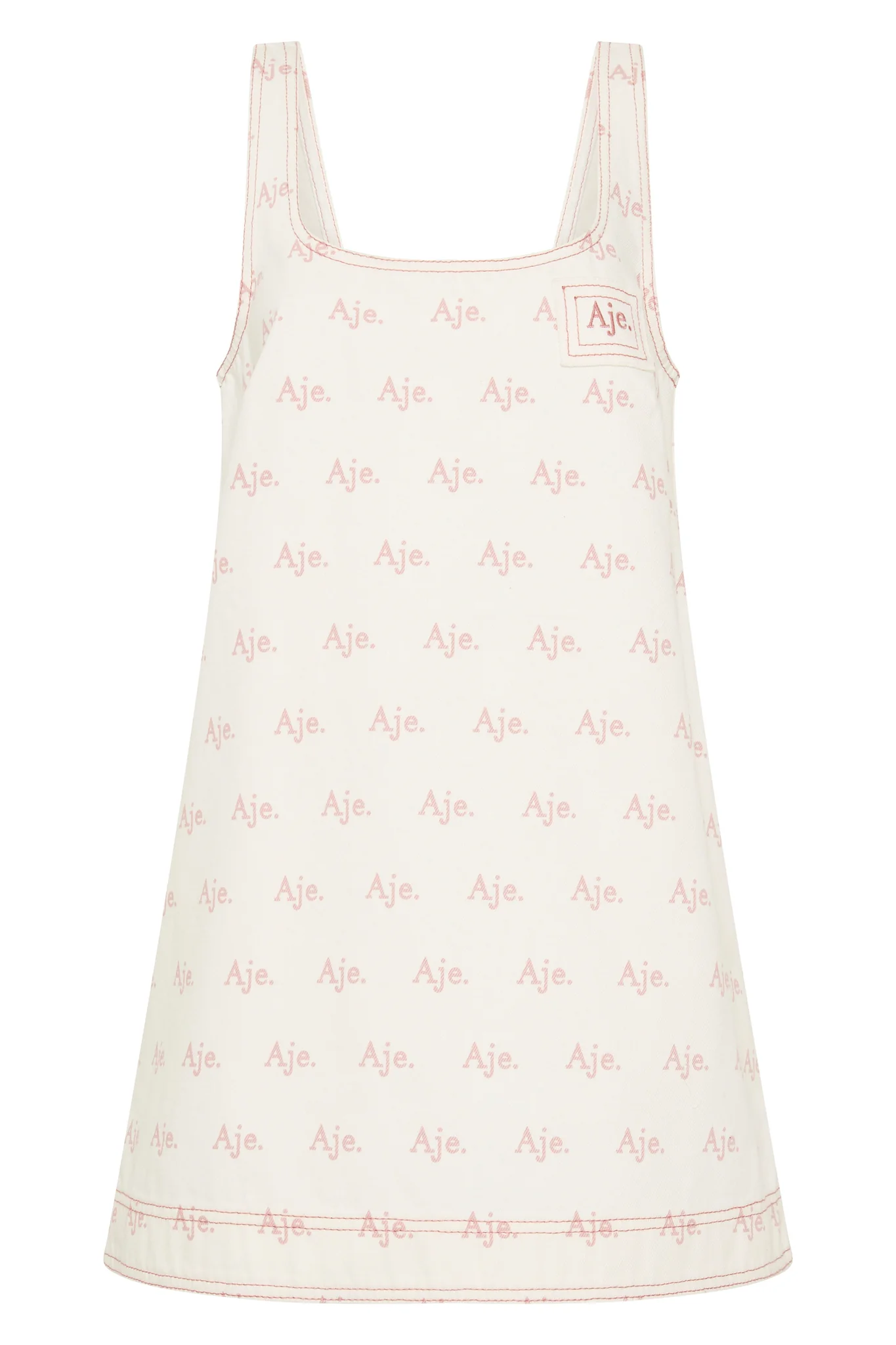 Ratio Logo Denim Mini Dress