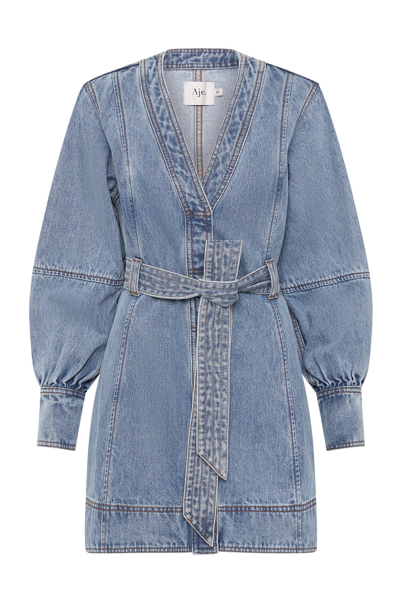Outline Denim Mini Dress