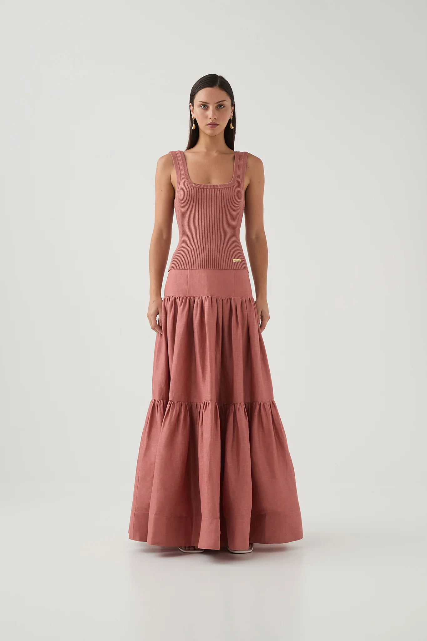 Bronte Scoop Neck Rib Tank