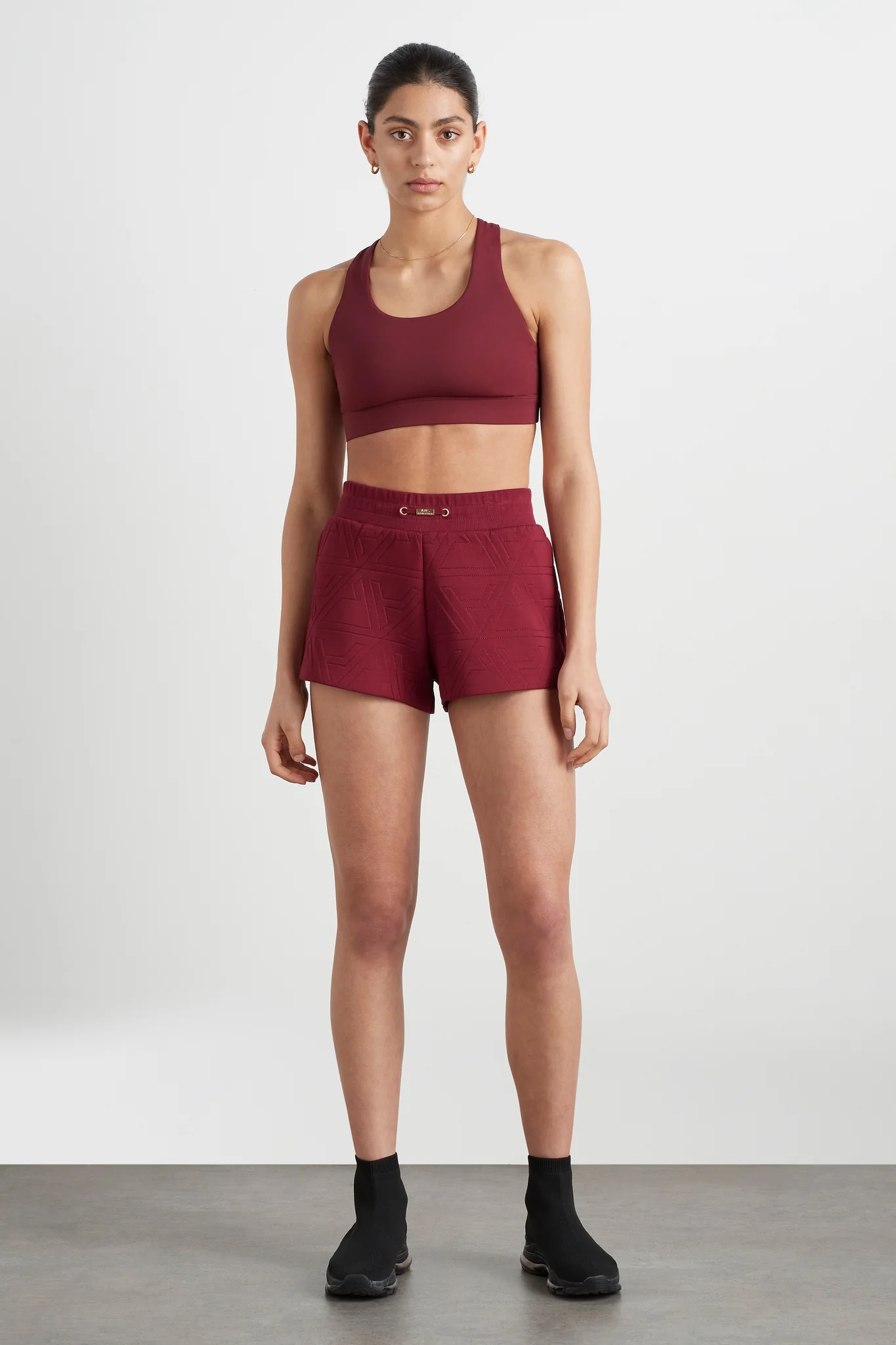 Quilted Logo Scuba Shorts 620