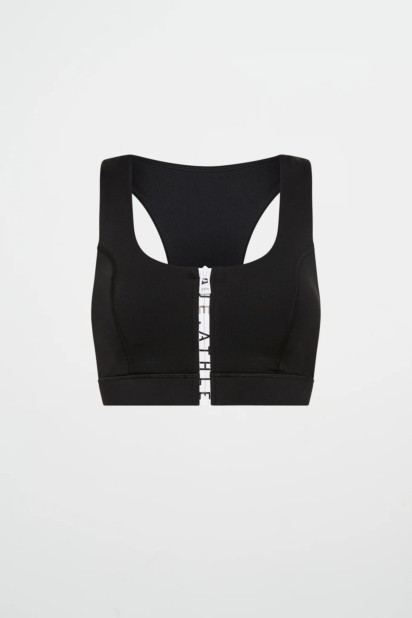 Zip Front Logo Mesh Bra 329