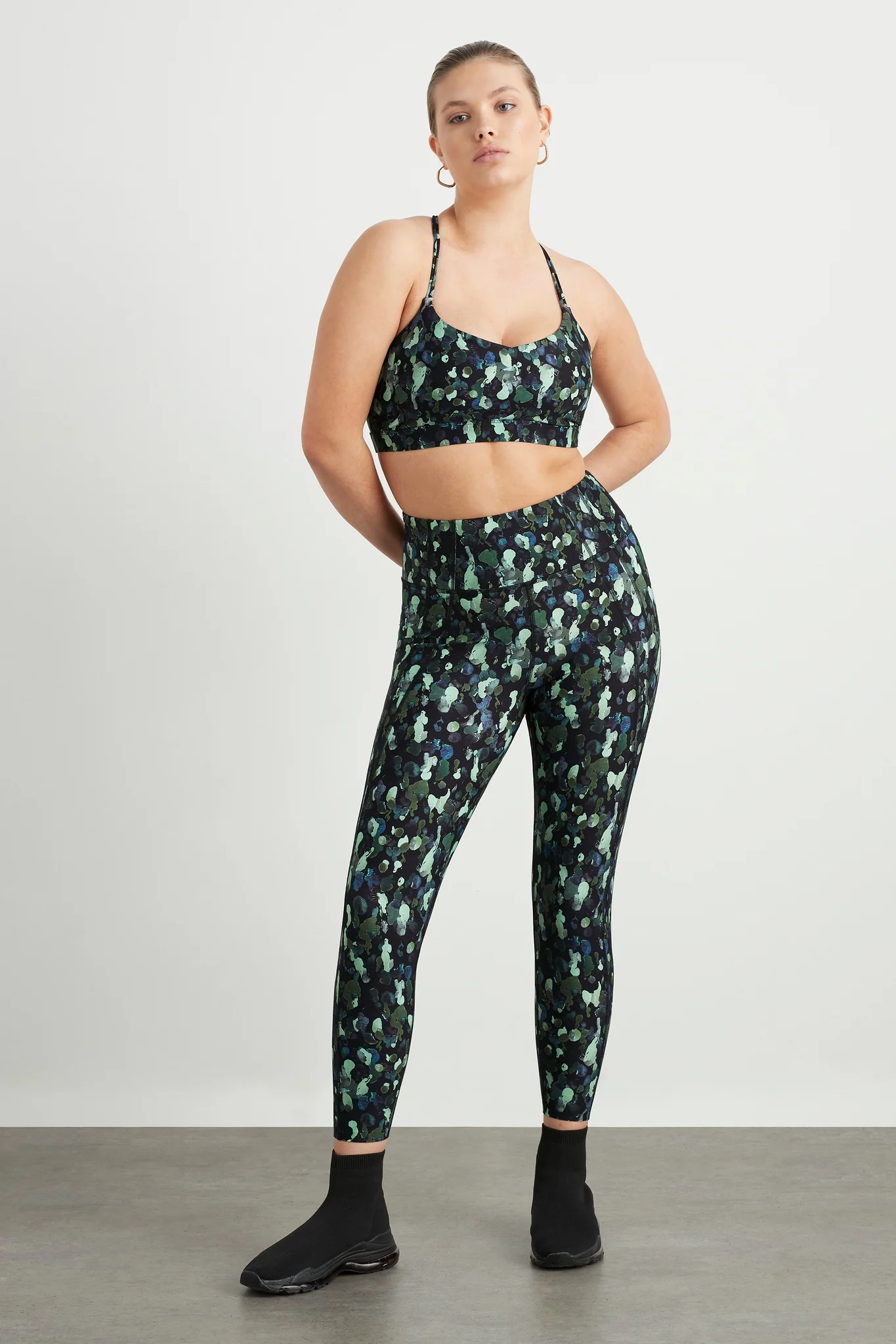 High Rise Contrast 7/8 Legging 210