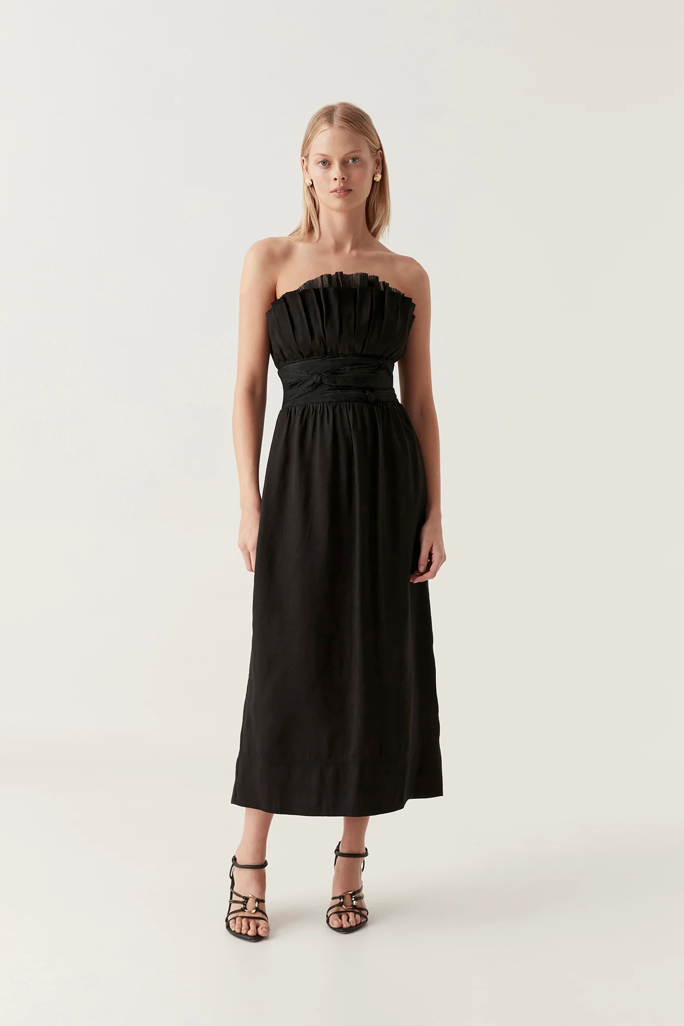 Whisper Knot Waist Midi Dress