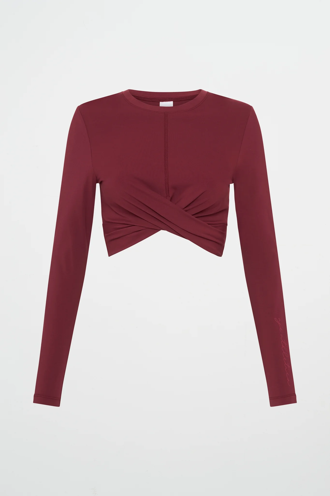 Twist Front Long Sleeve Crop Top 328