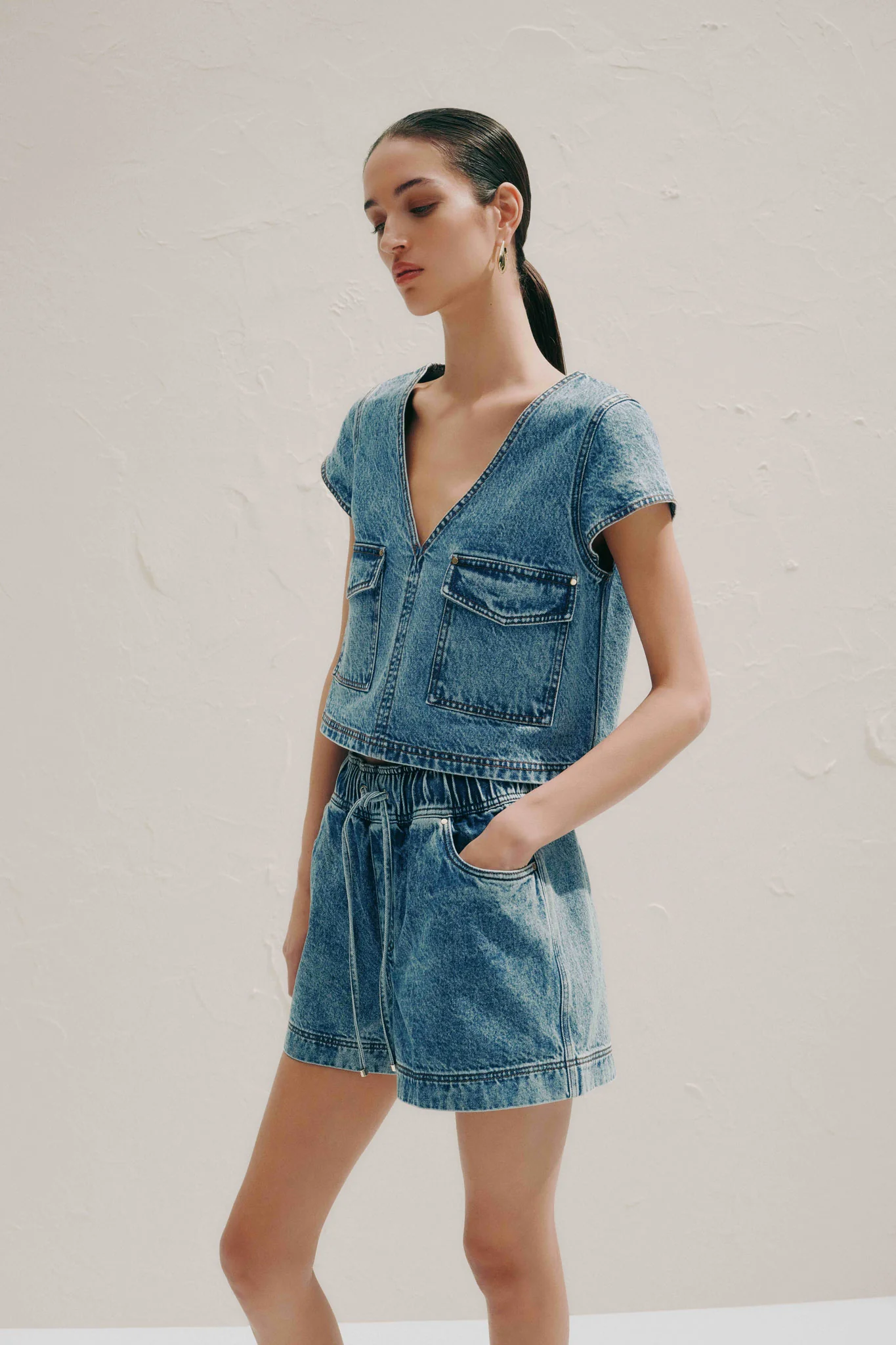 Blues Denim Shorts
