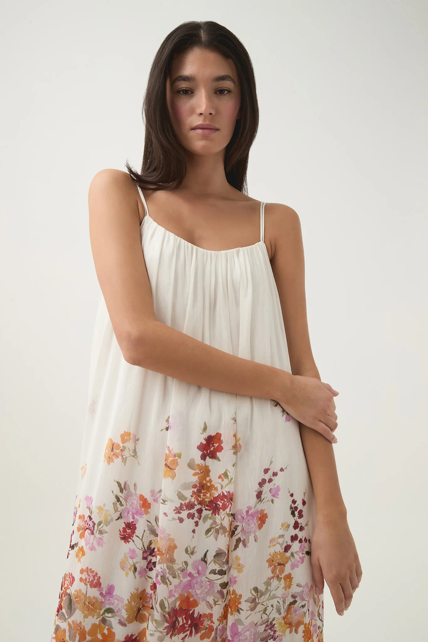 Boeri Border Print Midi Dress