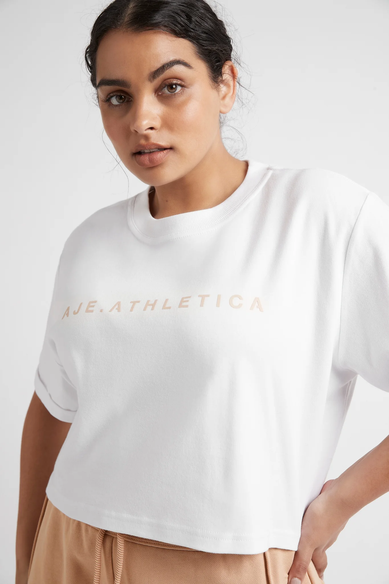 Cropped Signature Logo T-Shirt 104
