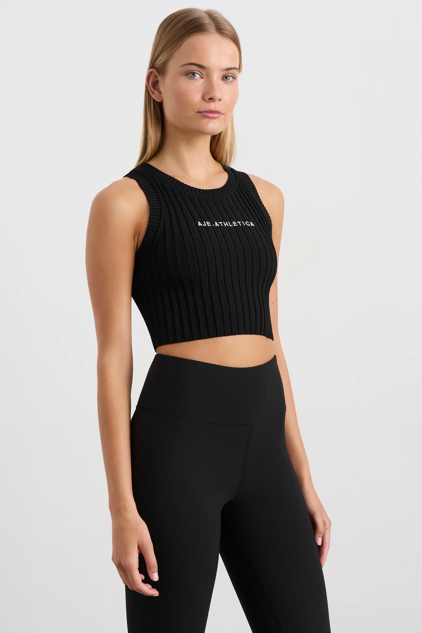 Cropped Knitted Logo Tank 135