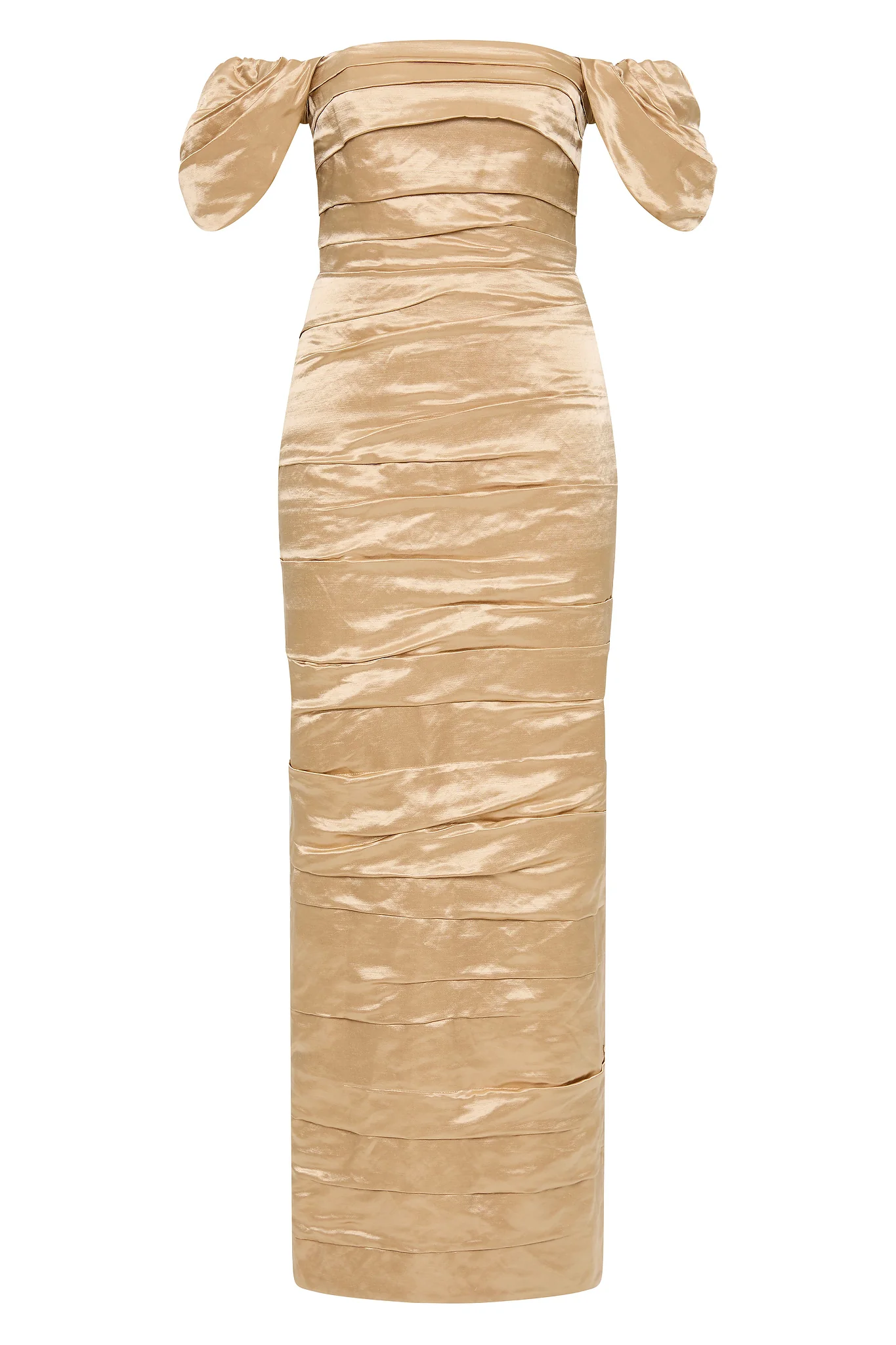 Zara Gathered Midi Dress
