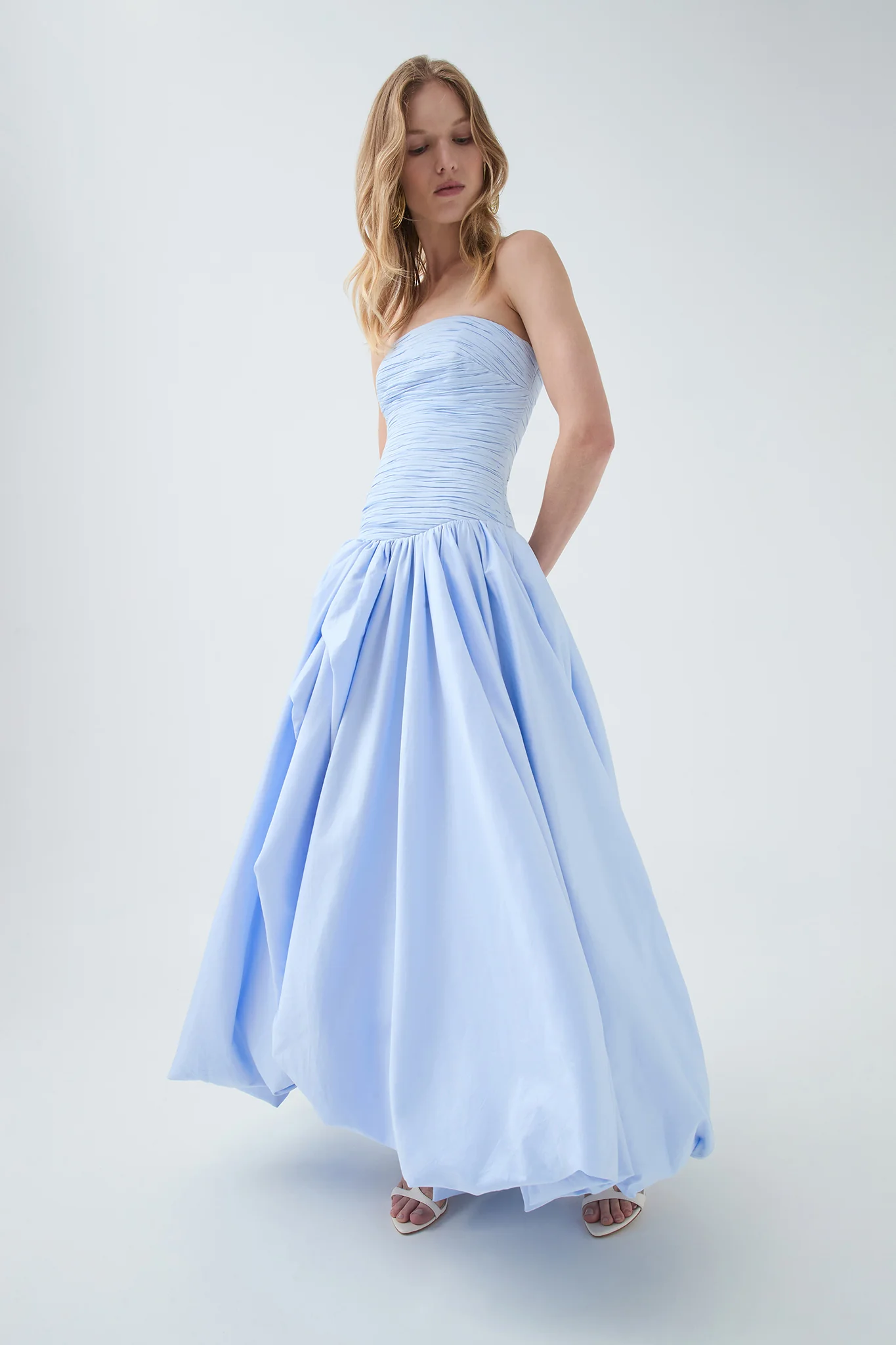 Violette Bubble Hem Maxi Dress