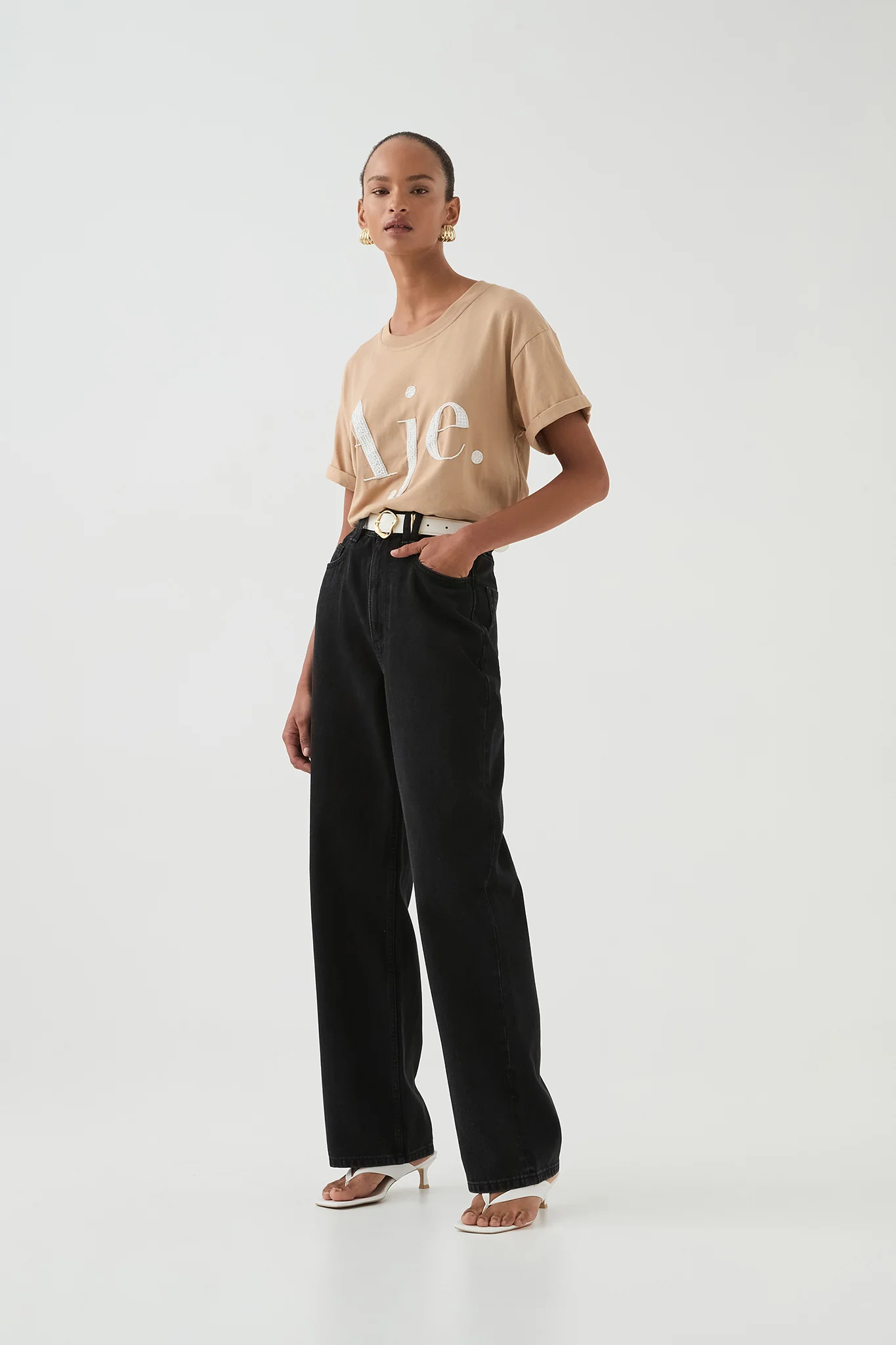 Beyond Embellished Logo Tee