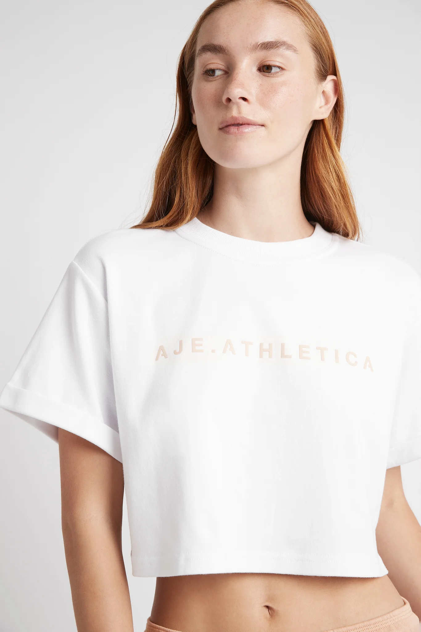 Cropped Signature Logo T-Shirt 104