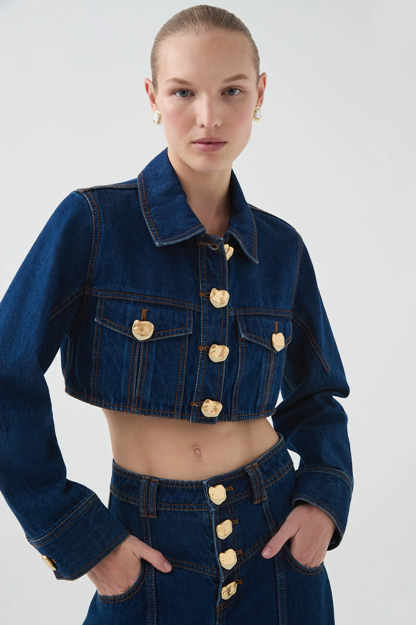 Genesis Cropped Denim Jacket