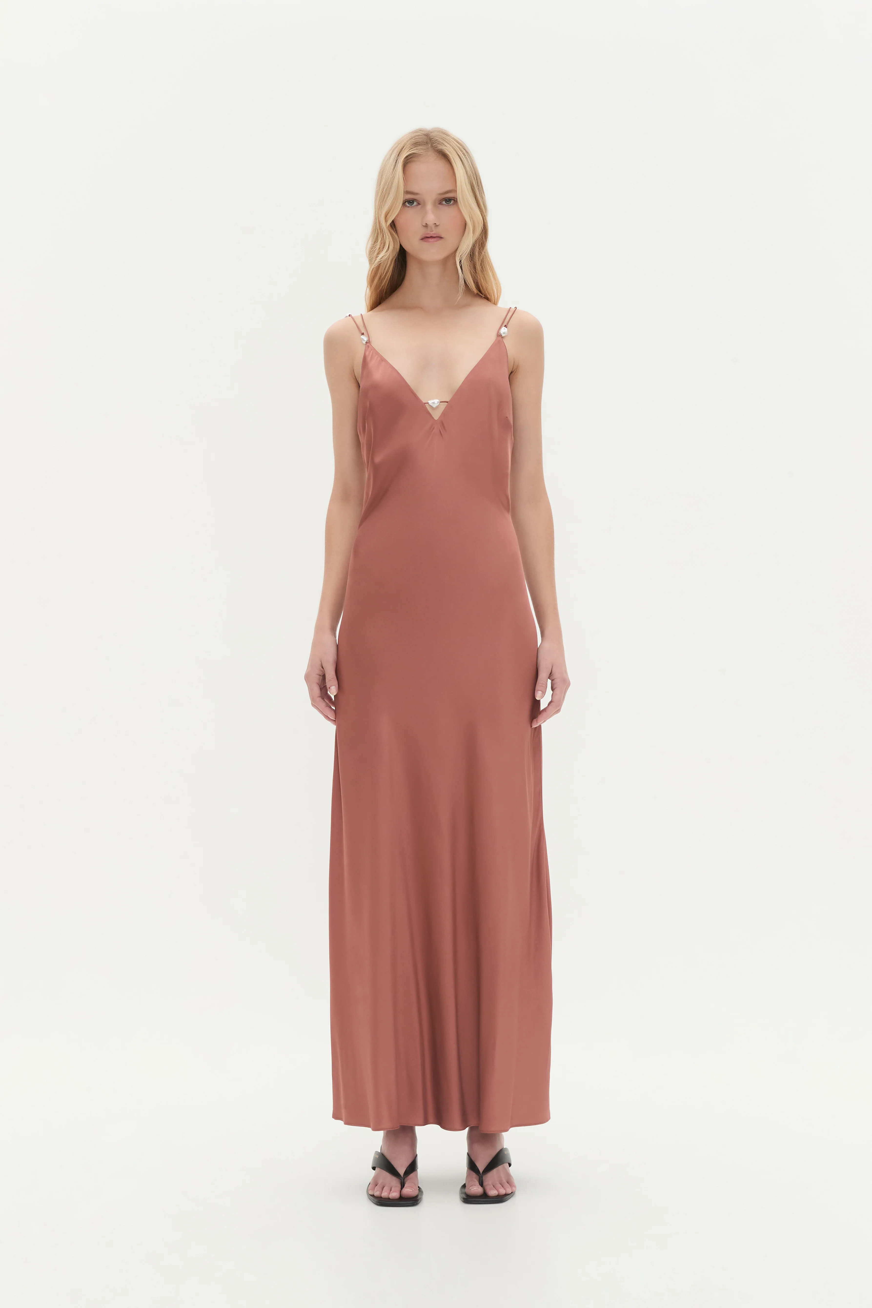 Agate Crossback Maxi Dress