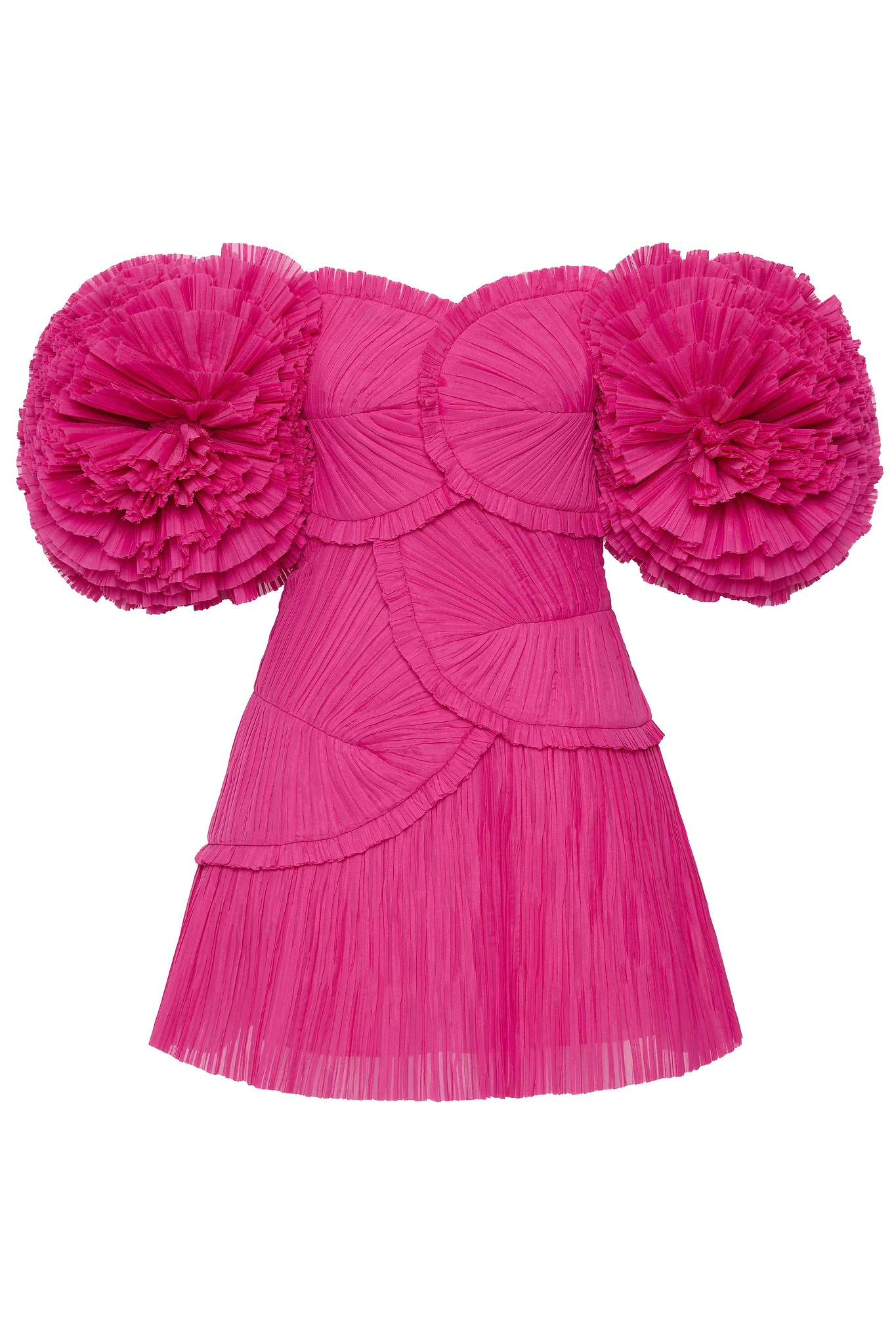 Crystallise Pleated Mini Dress