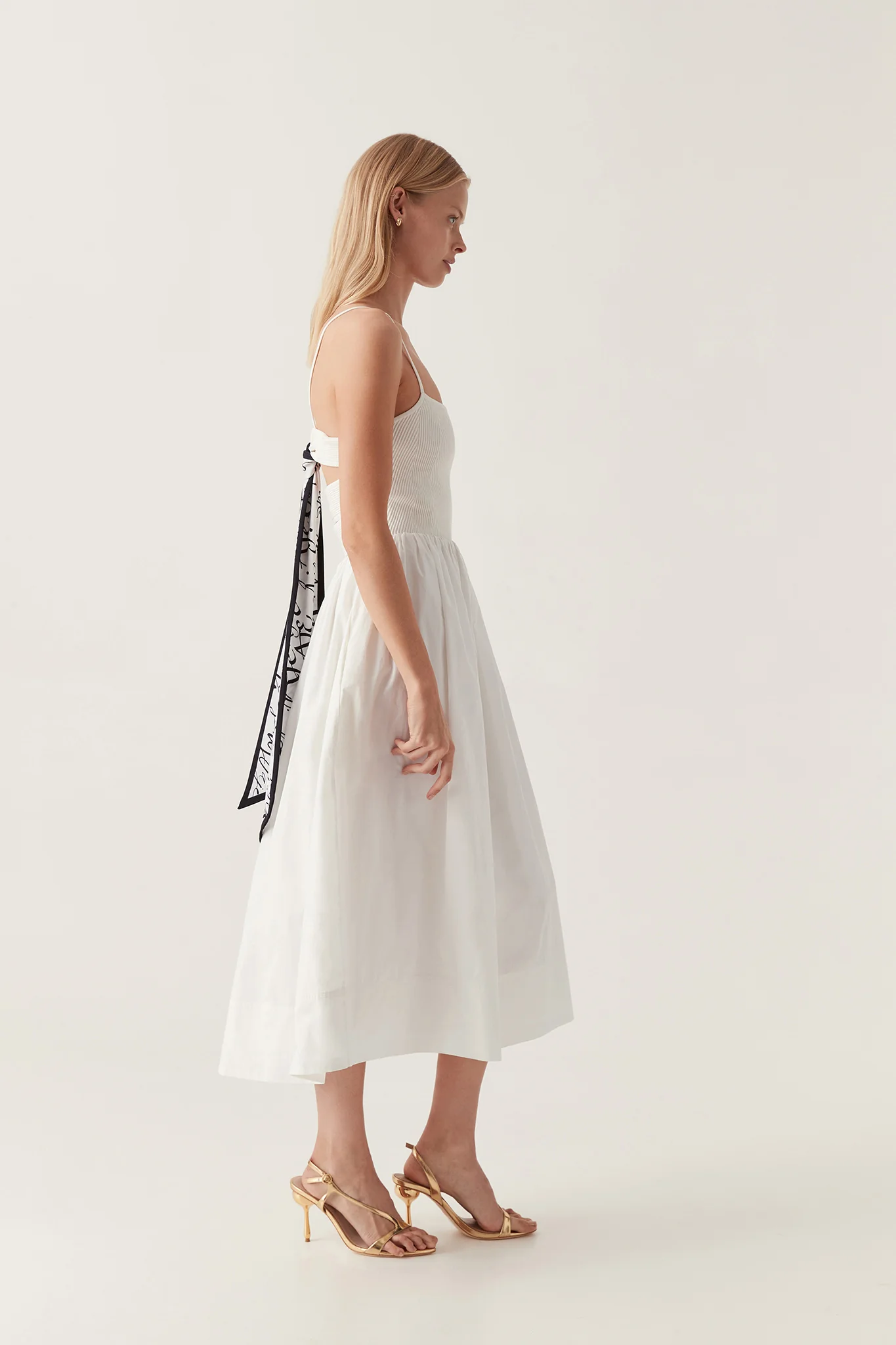 Danica Tie Back Midi Dress