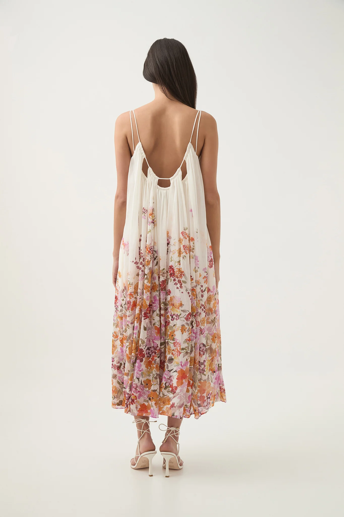 Boeri Border Print Midi Dress
