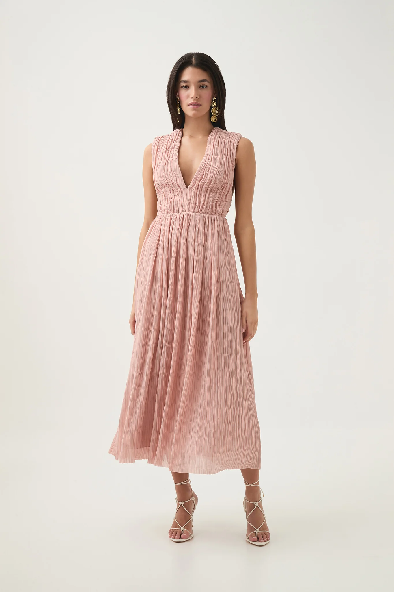 Becoming Bow Back Midi Dress