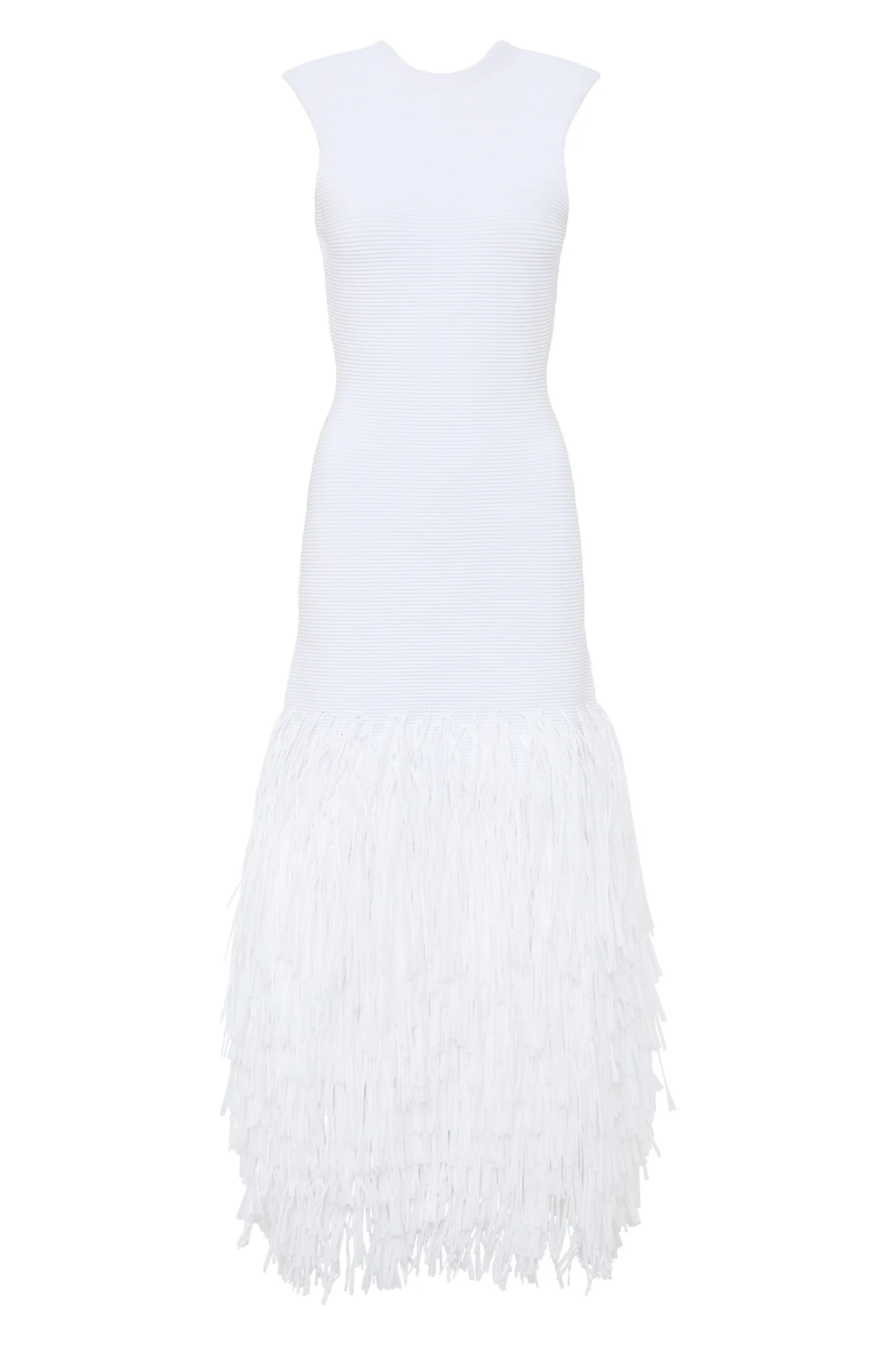 Rushes Knit Midi Dress