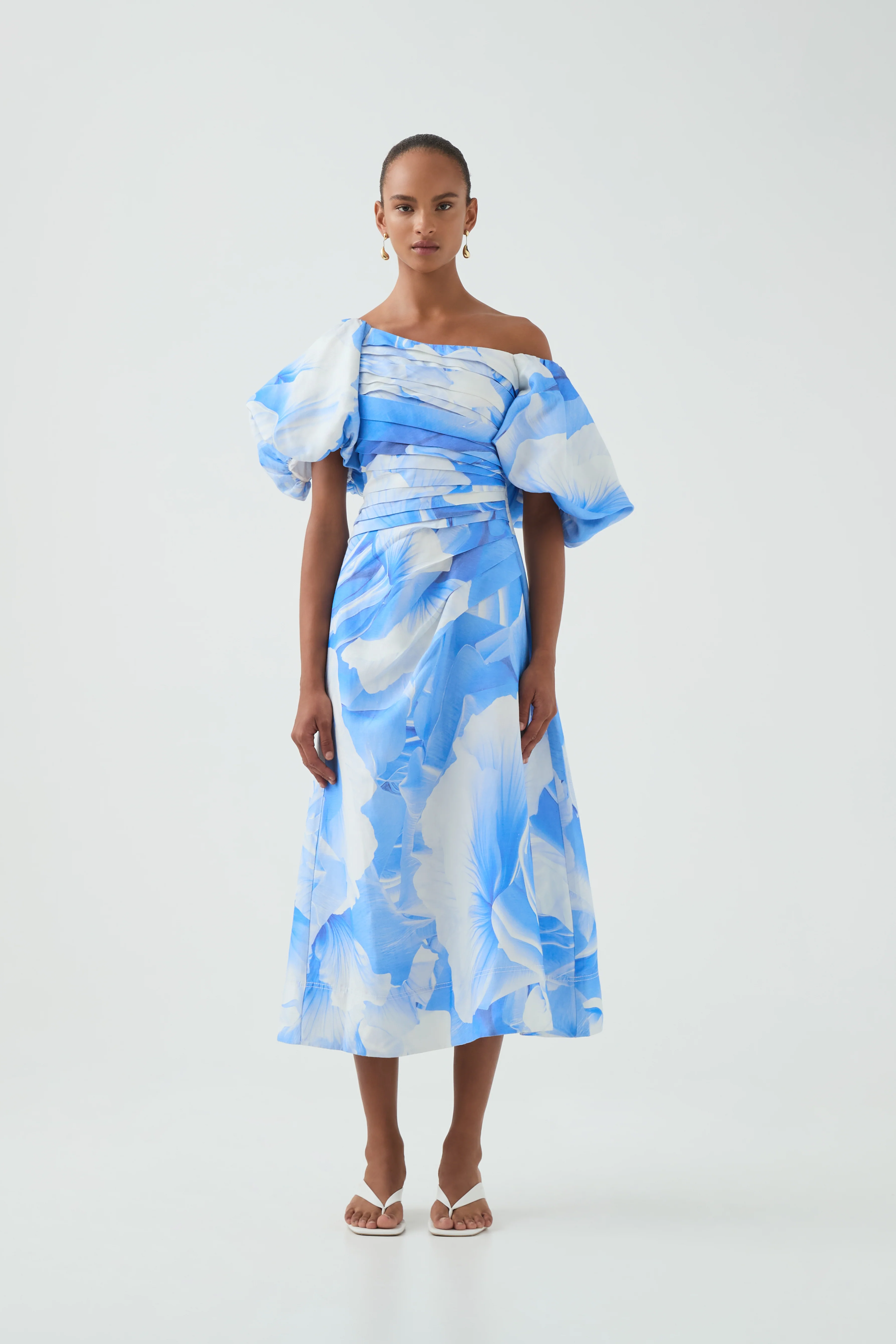Cadence Ruched Midi Dress