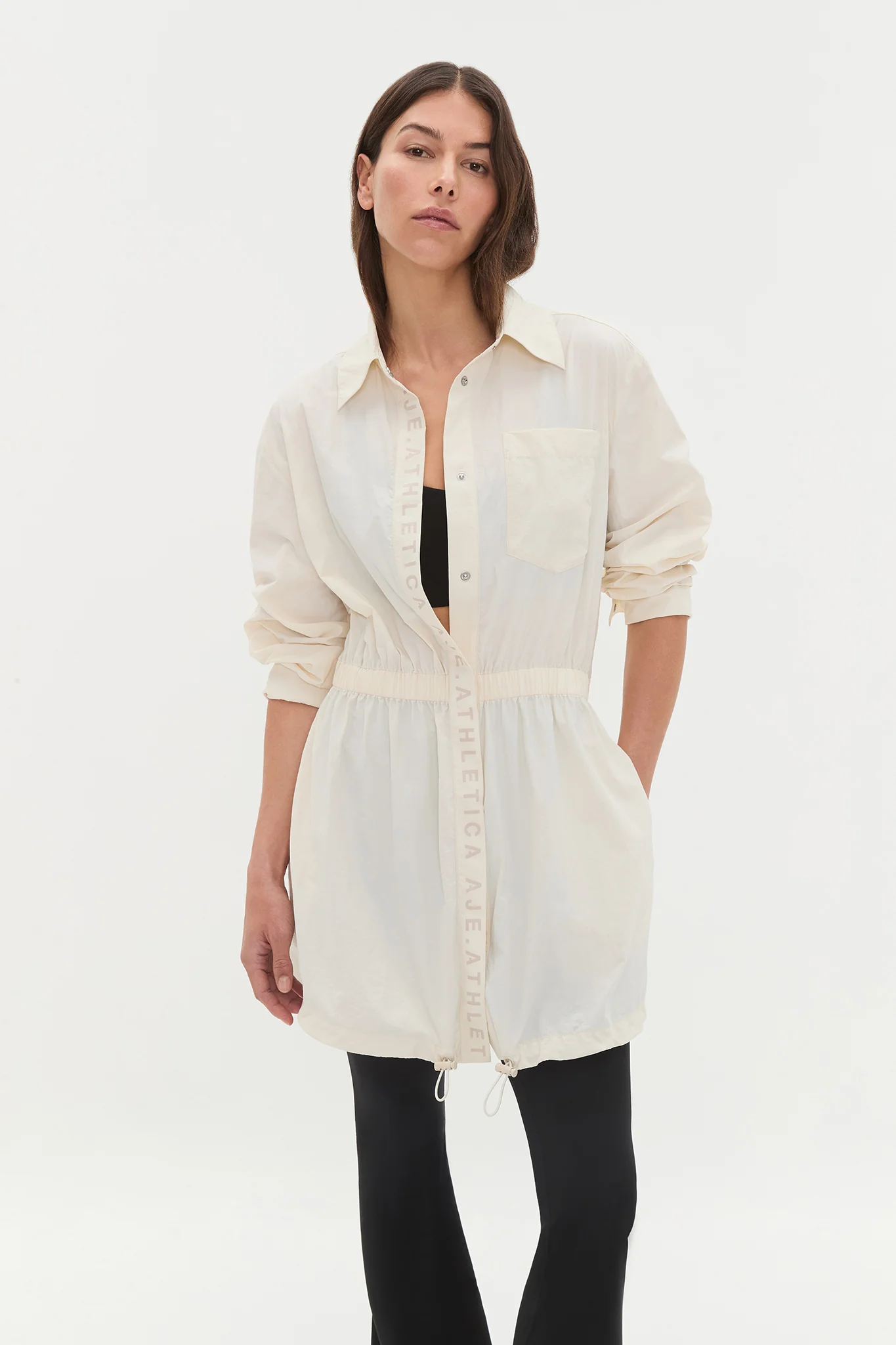 Cinched Spray Shirt Dress 824