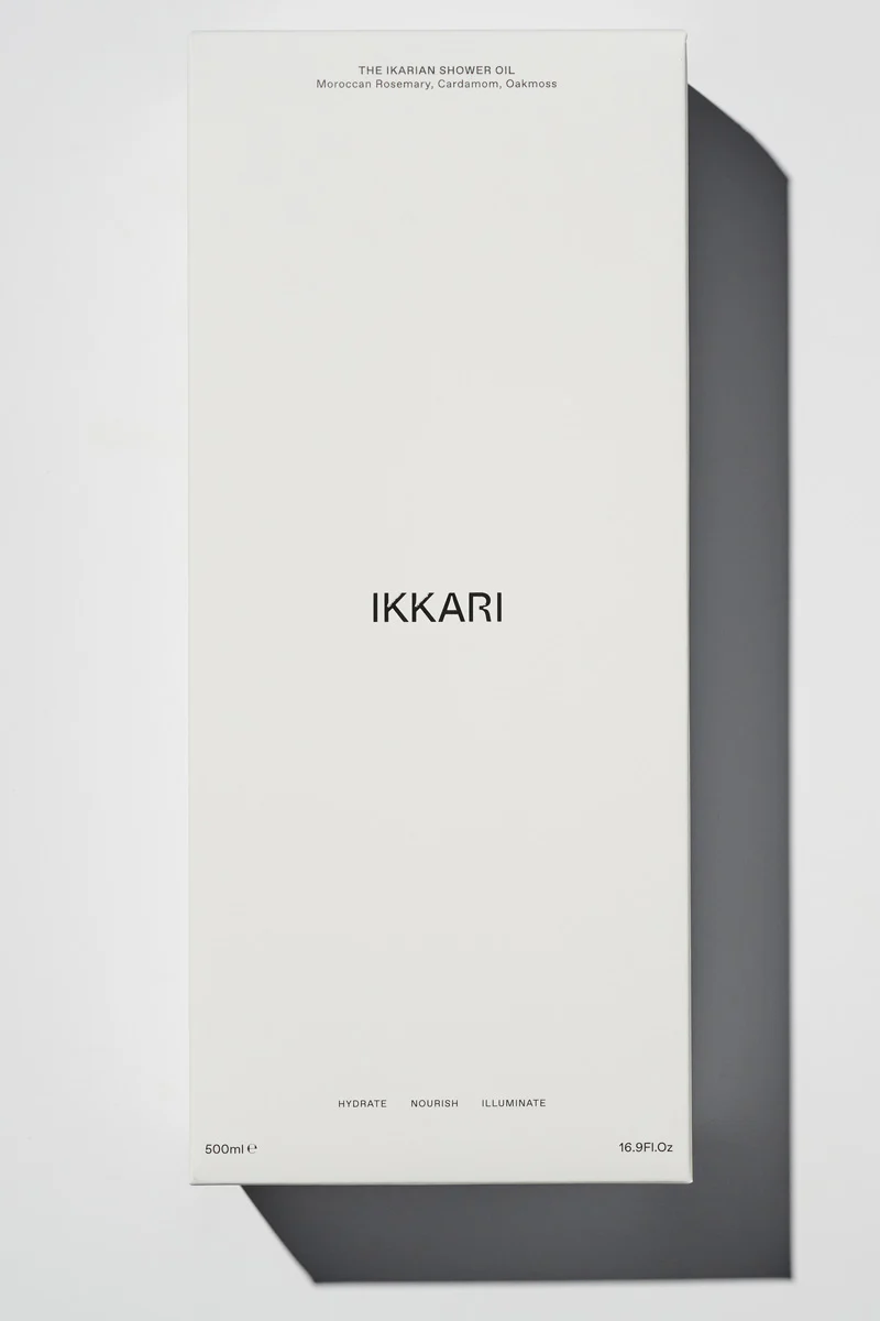 The Ikarian Shower Oil Moroccan Rosemary Cardamom Oakmoss