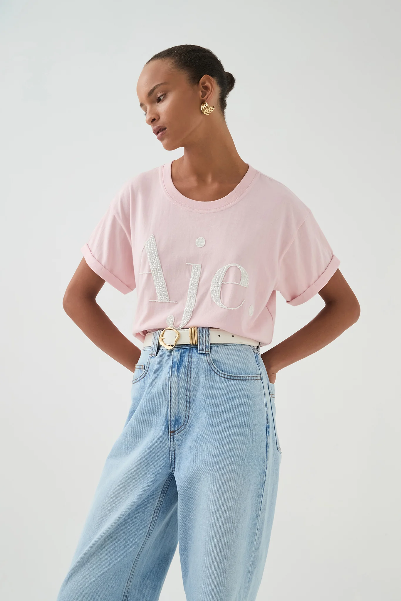 Beyond Embellished Logo Tee