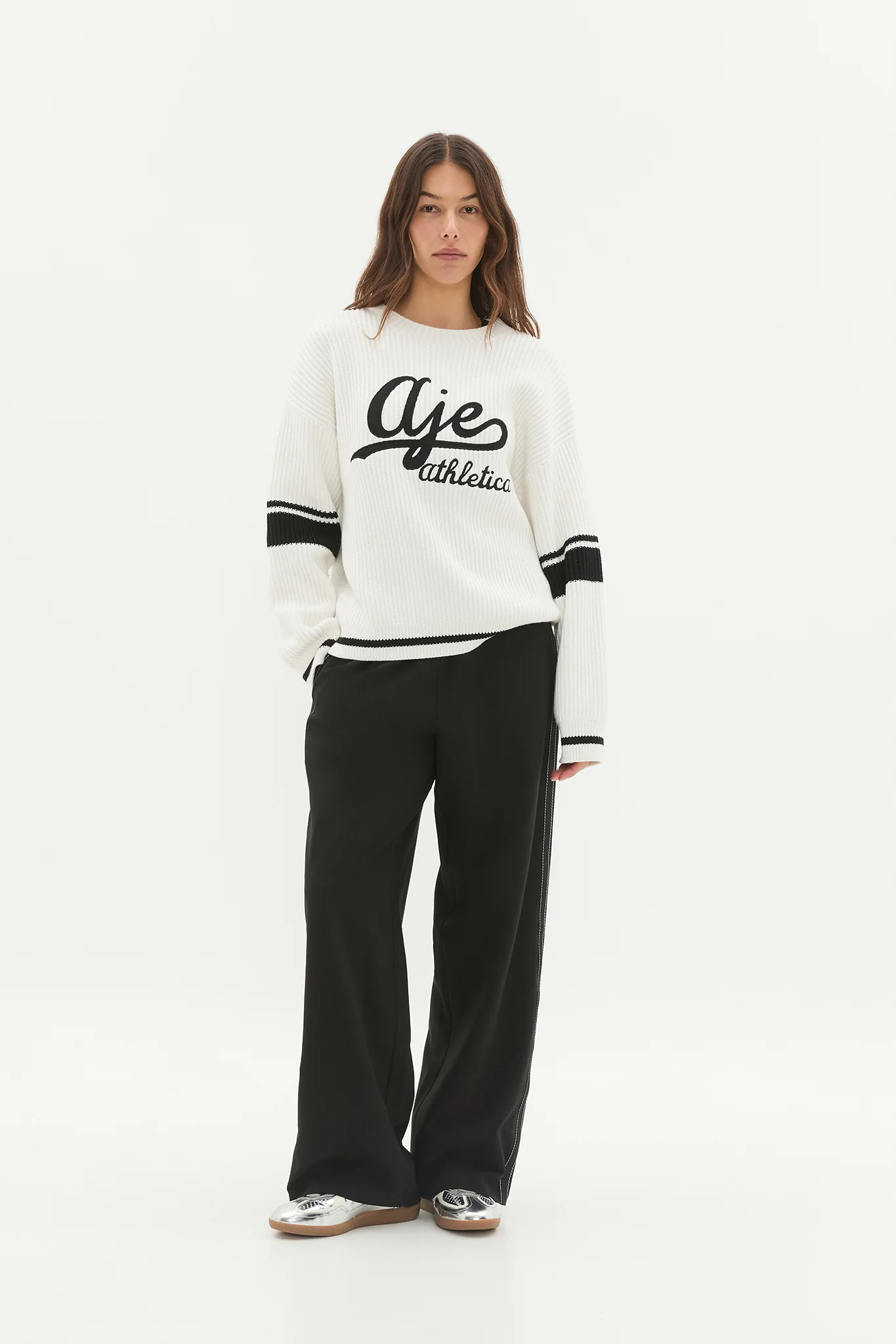Varsity Logo Rib Knit 401