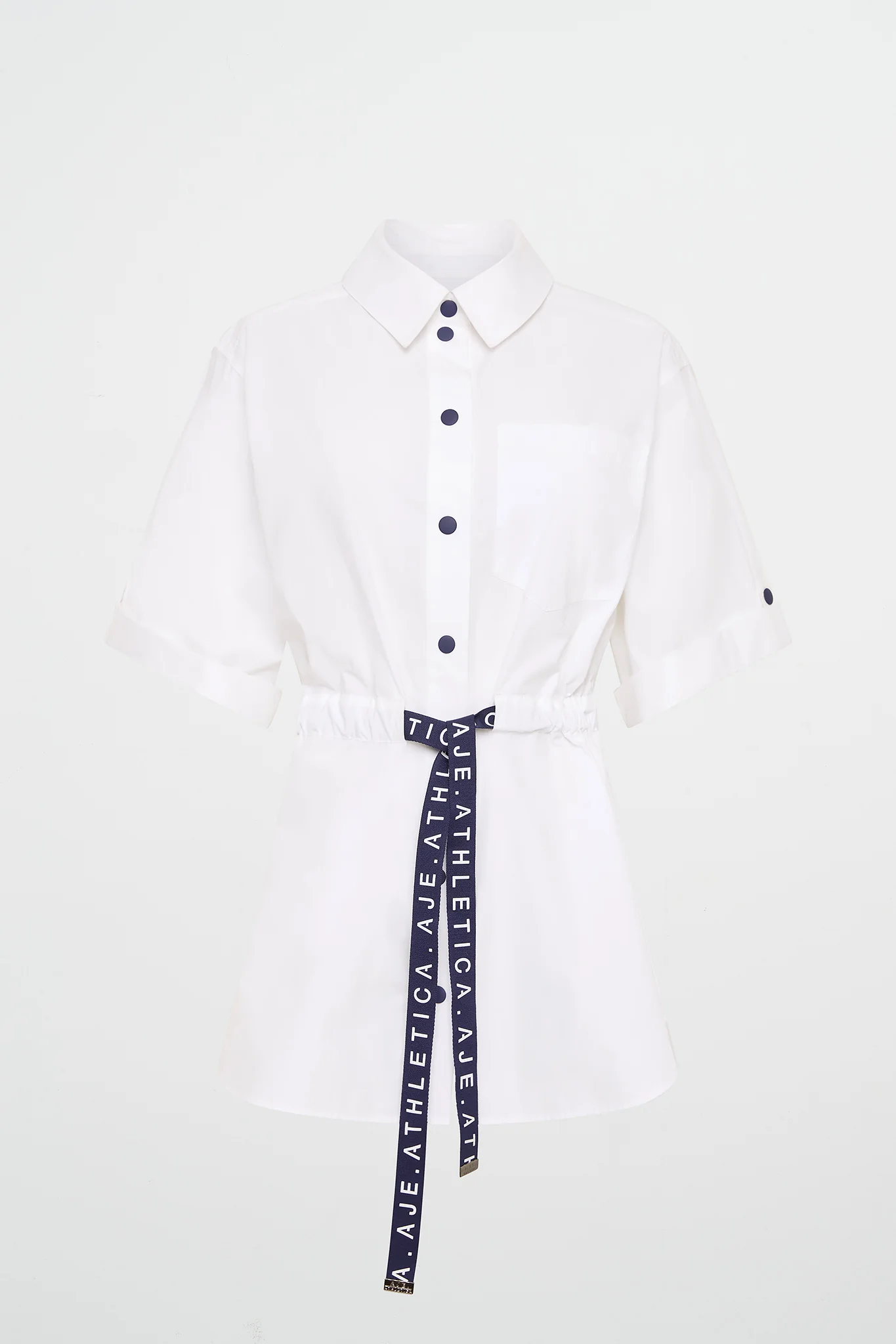 Belted Short Sleeve Shirt 433