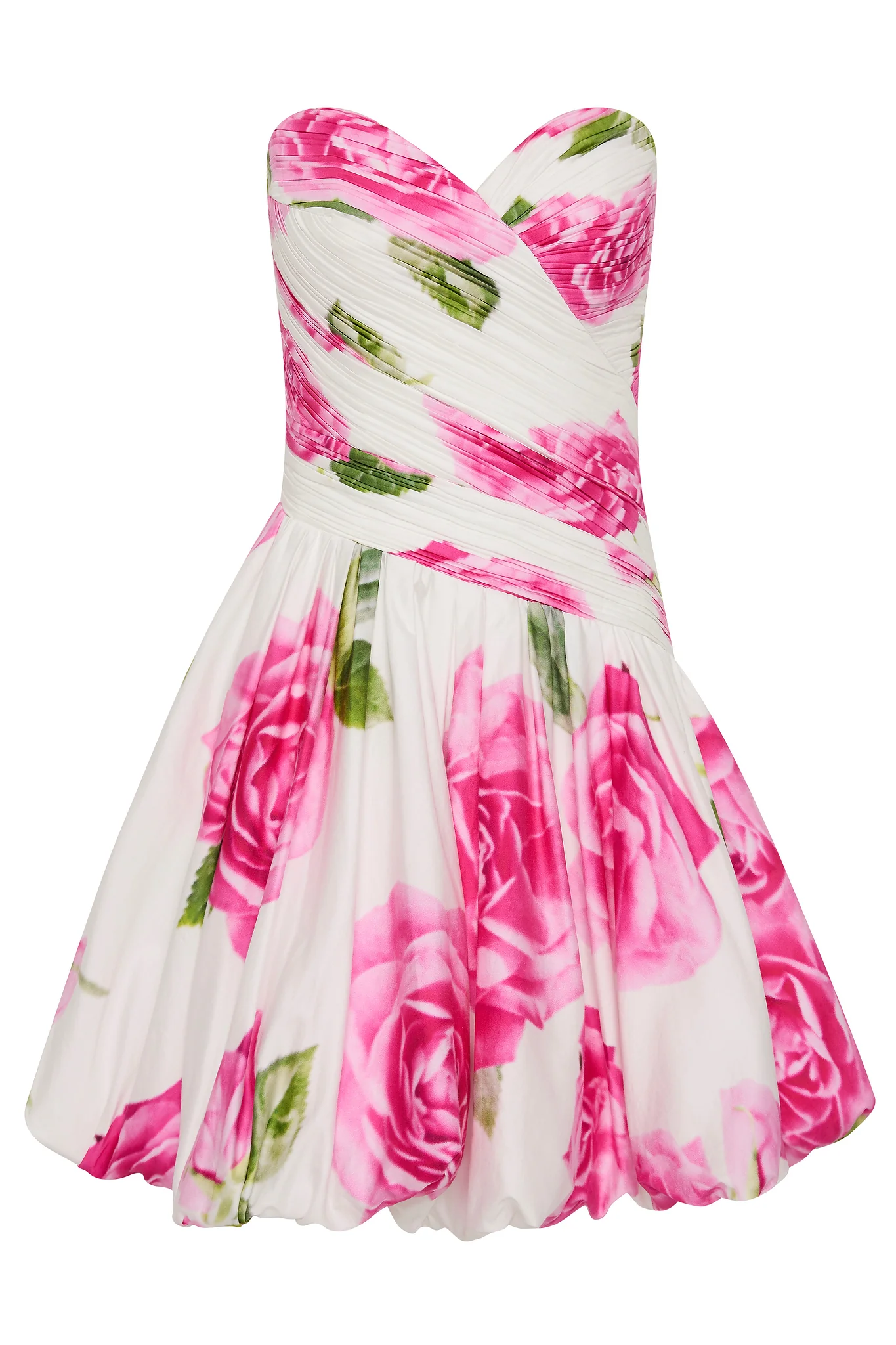 Olea Bubble Hem Mini Dress