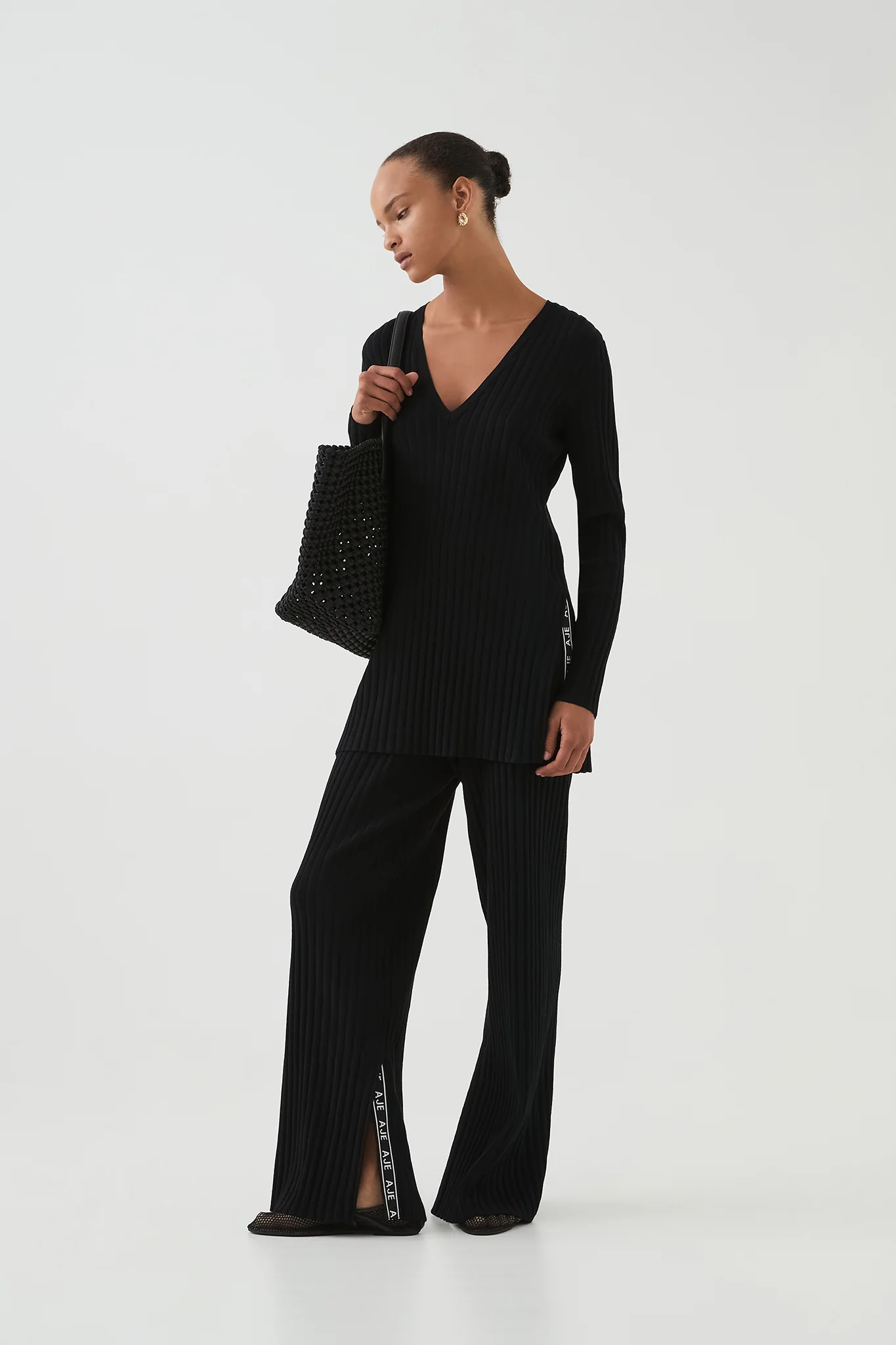 Archer Logo Trim Knit Pant